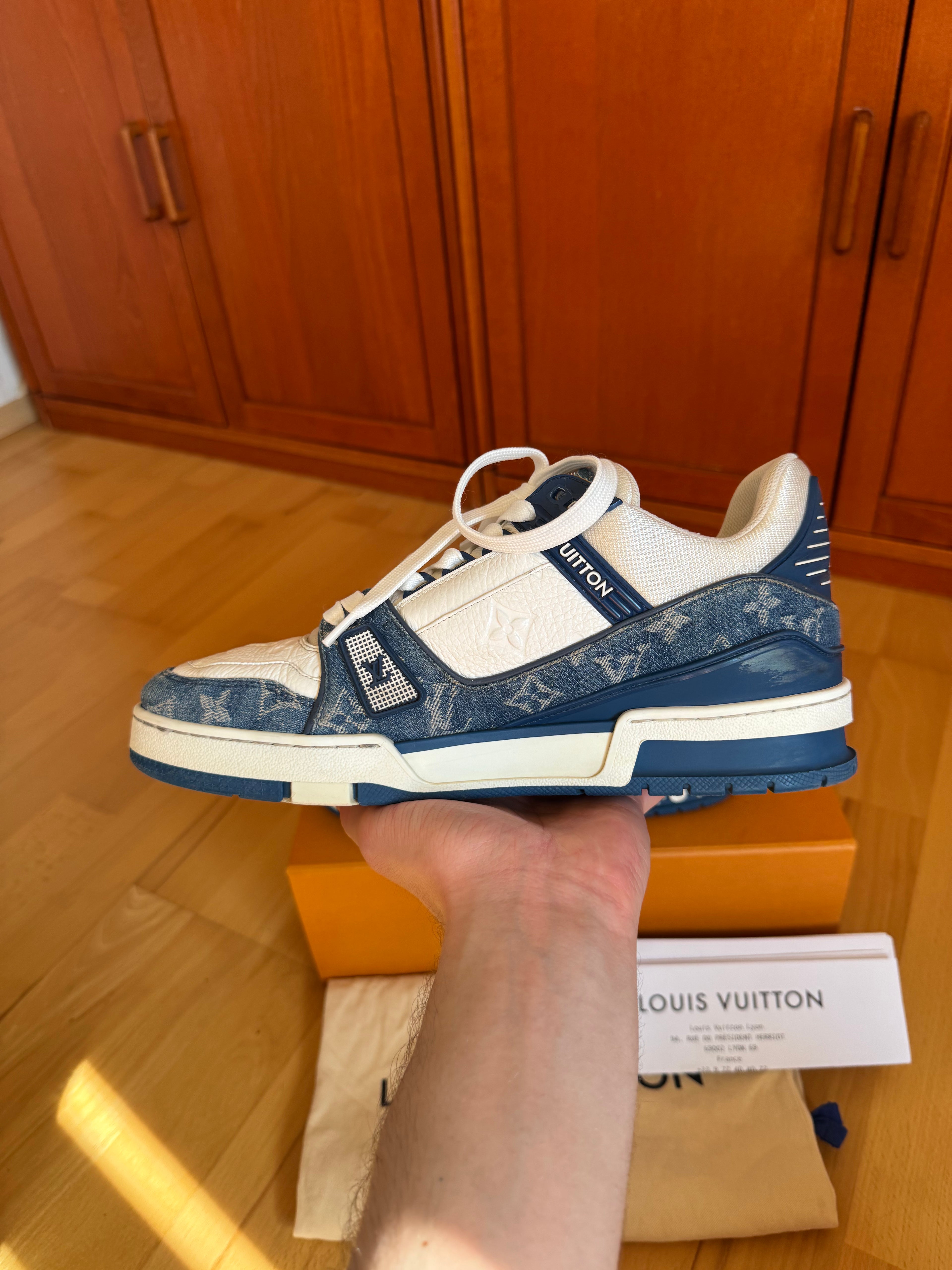 Louis Vuitton LV Trainer Blue Denim