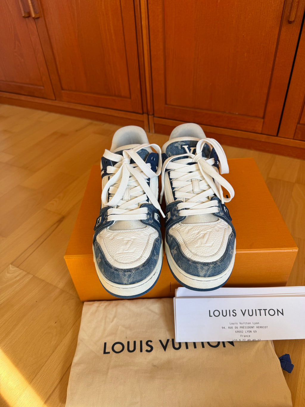 Louis Vuitton LV Trainer Blue Denim