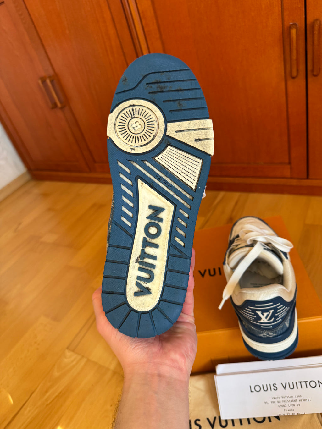 Louis Vuitton LV Trainer Blue Denim