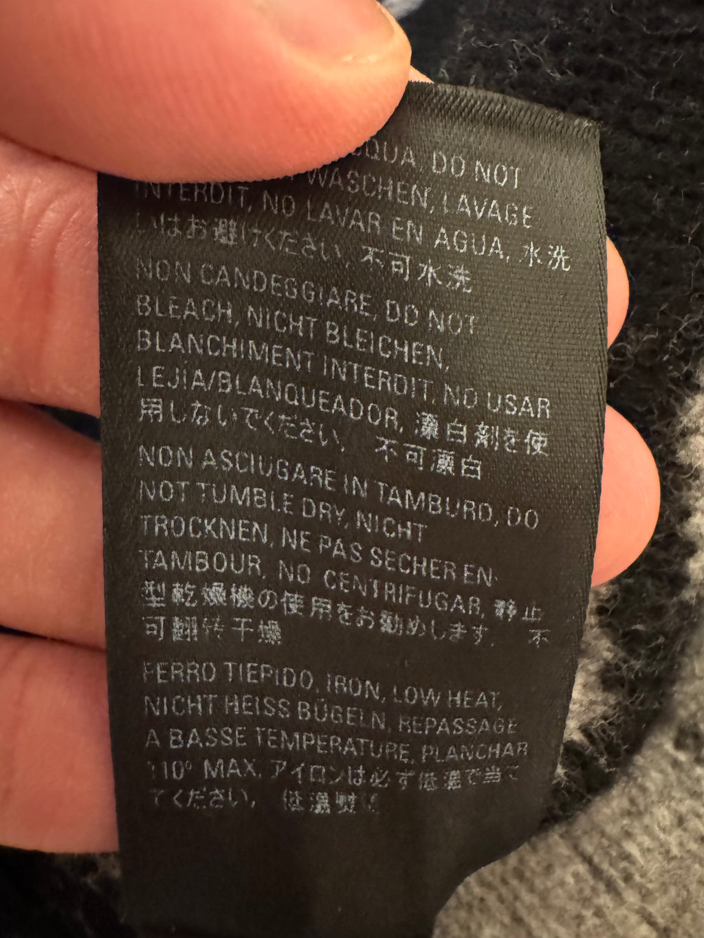 Balenciaga All-Over Monogram Grey Knitwear