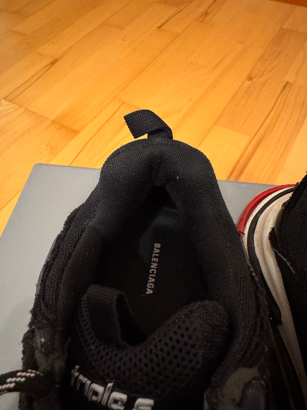 Balenciaga Triple S DIY Distressed Bred