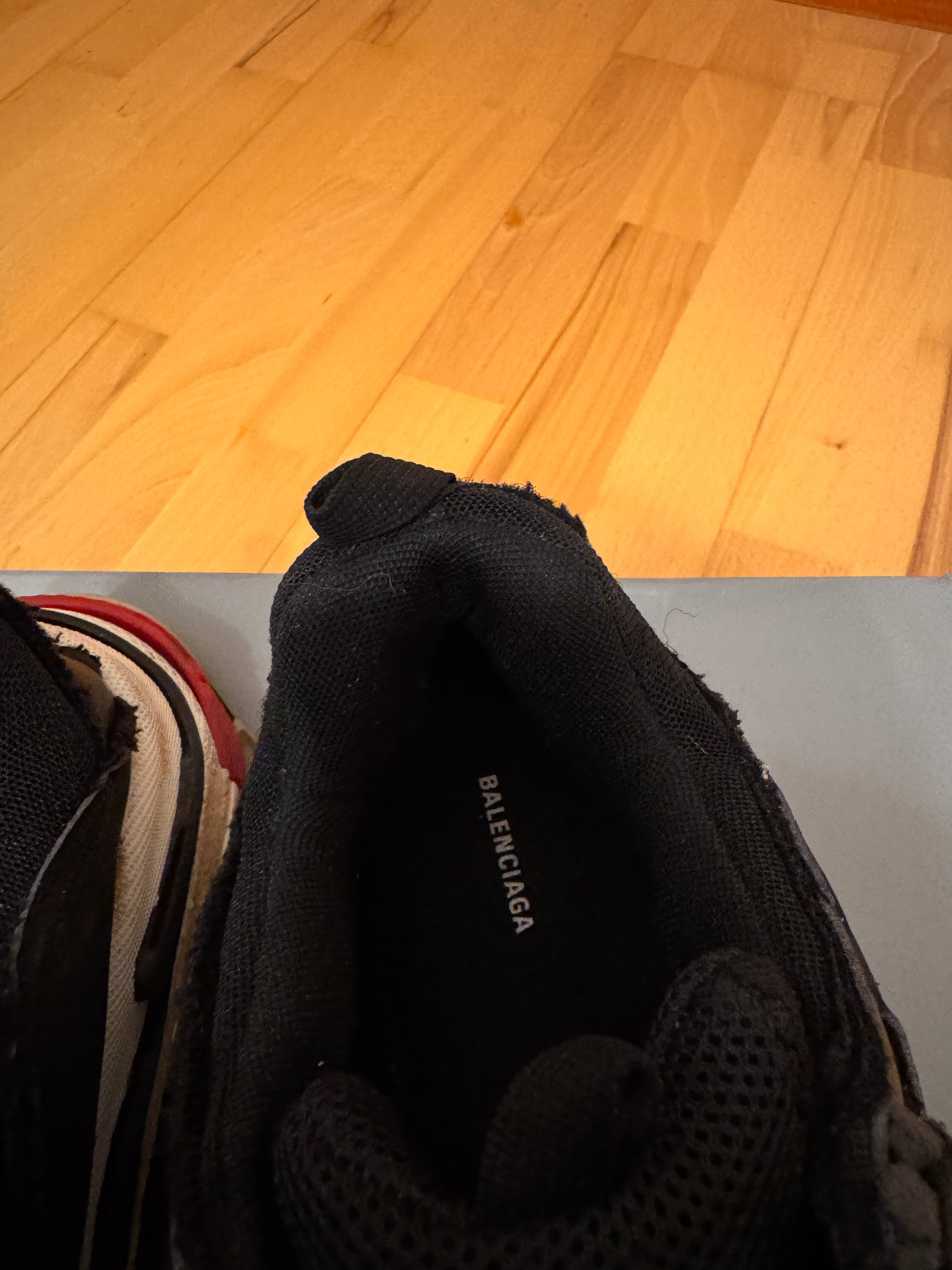 Balenciaga Triple S DIY Distressed Bred