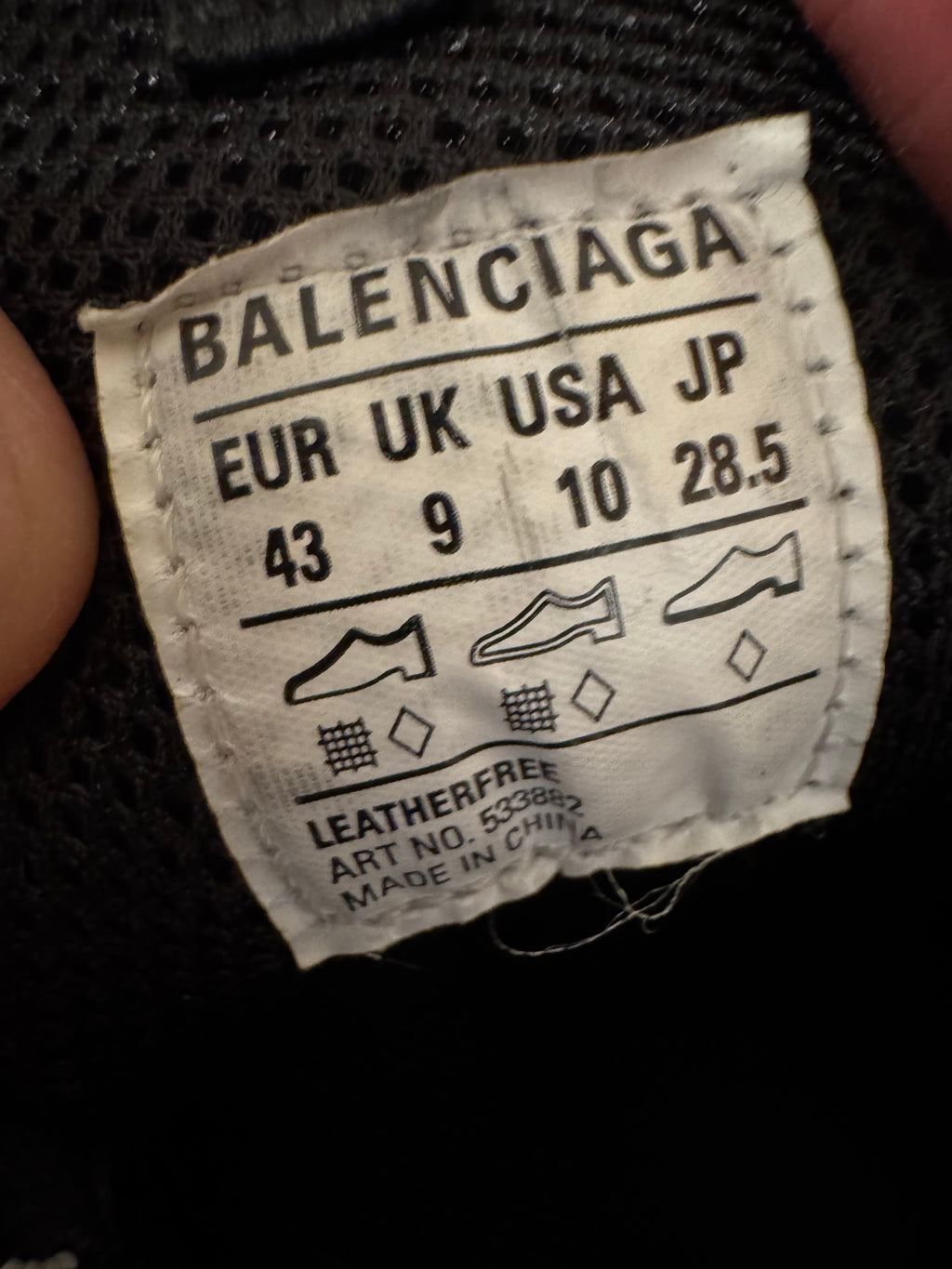 Balenciaga Triple S DIY Distressed Bred