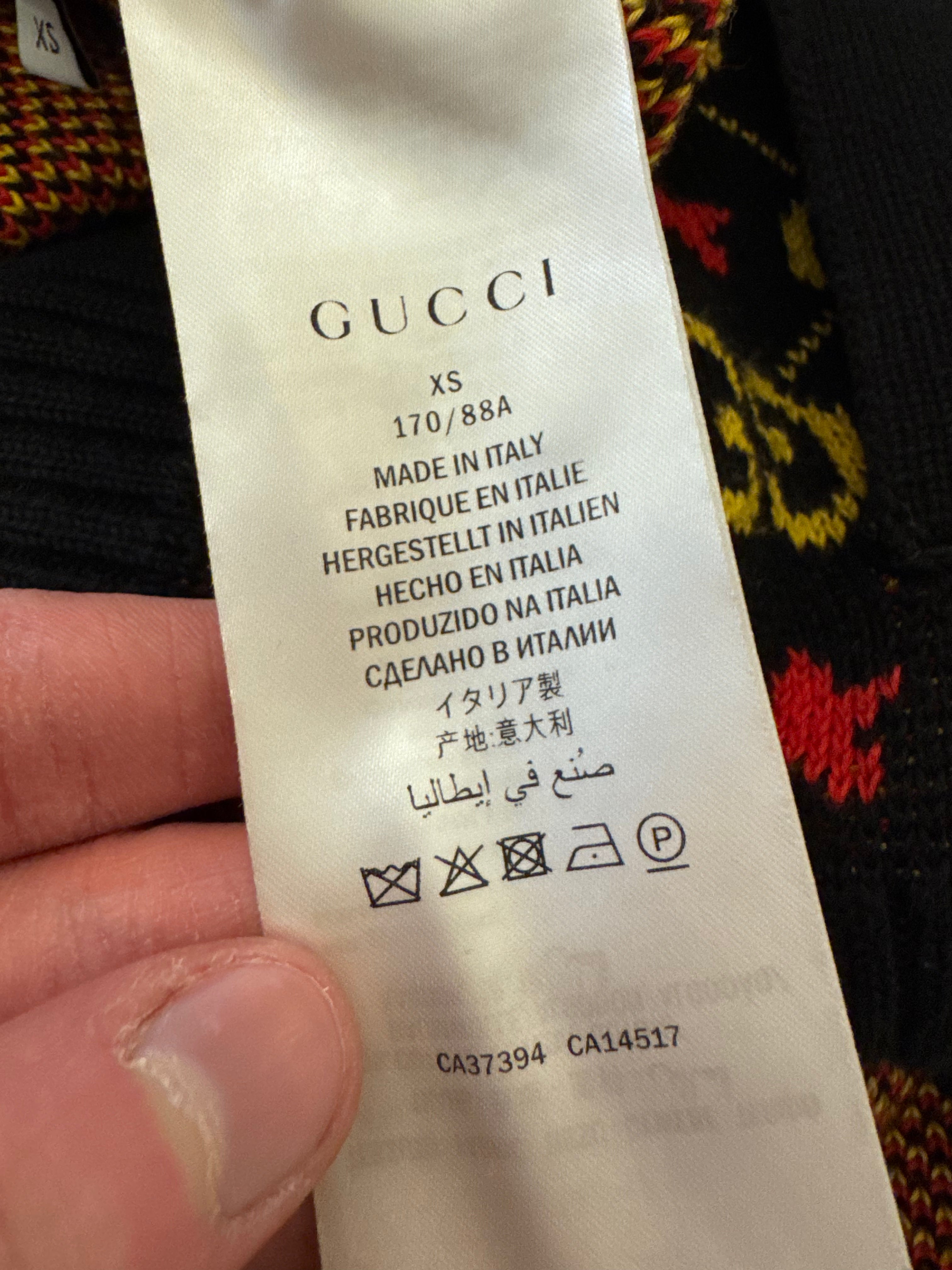 Gucci GG Zip-Up Monogram Wool Knitwear
