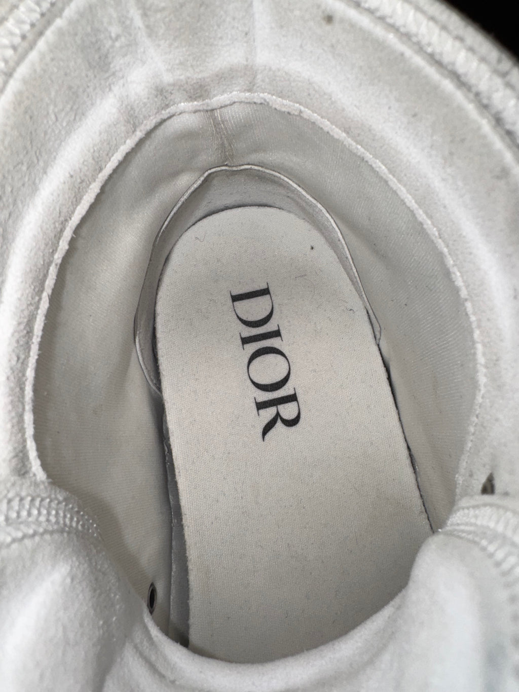 Dior B23 High Grey White Oblique Canvas