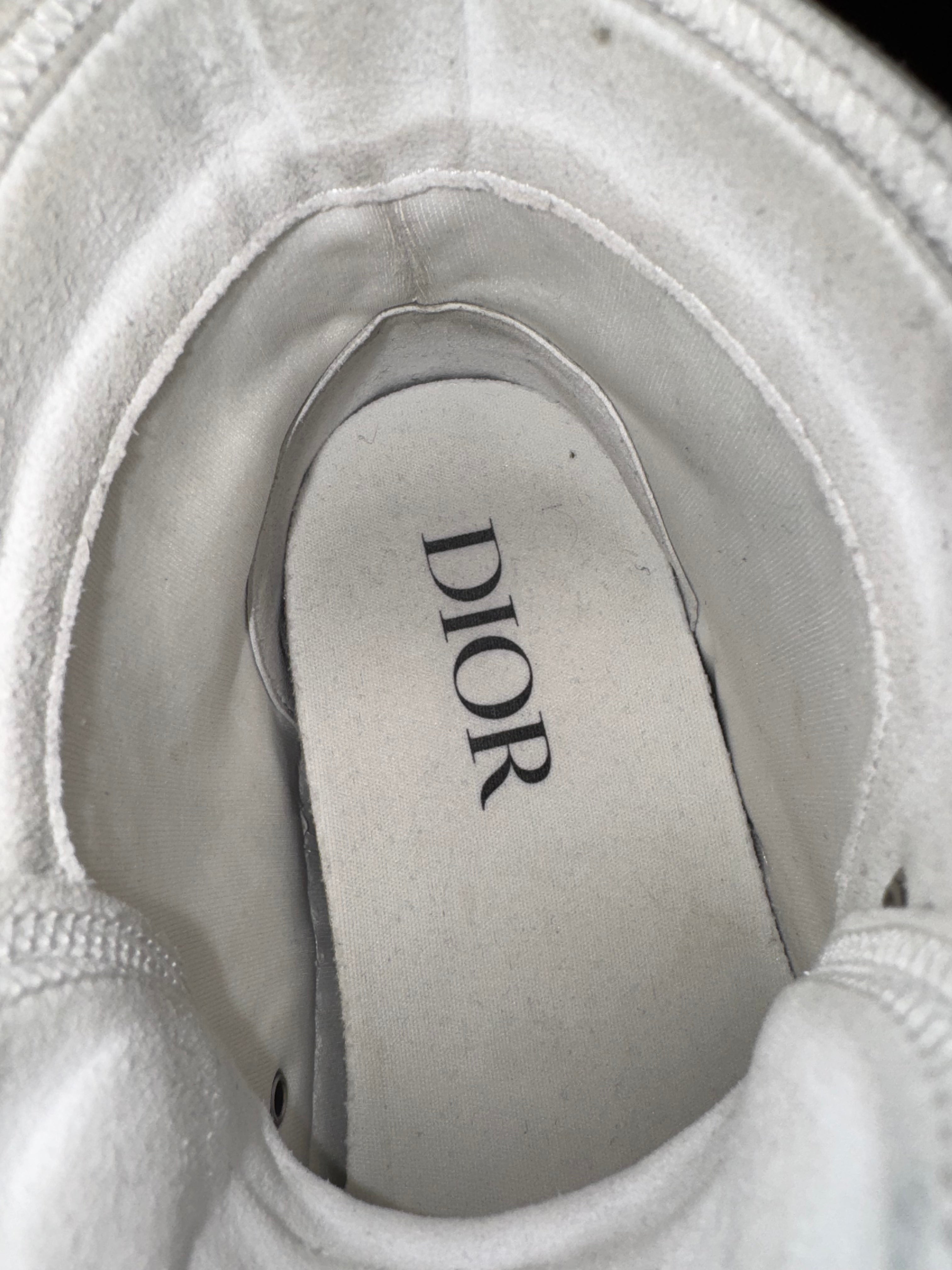 Dior B23 High Grey White Oblique Canvas