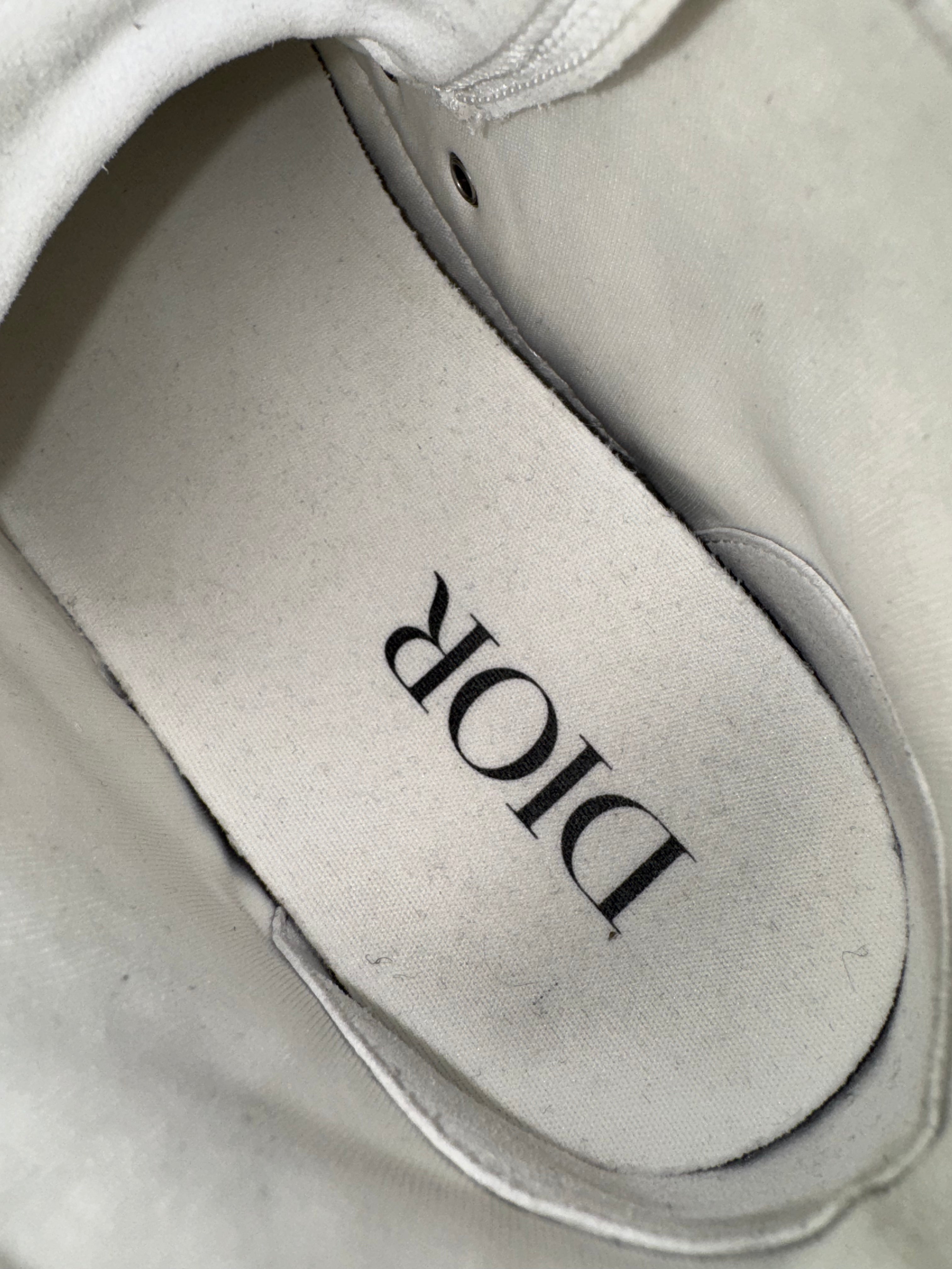 Dior B23 High Grey White Oblique Canvas