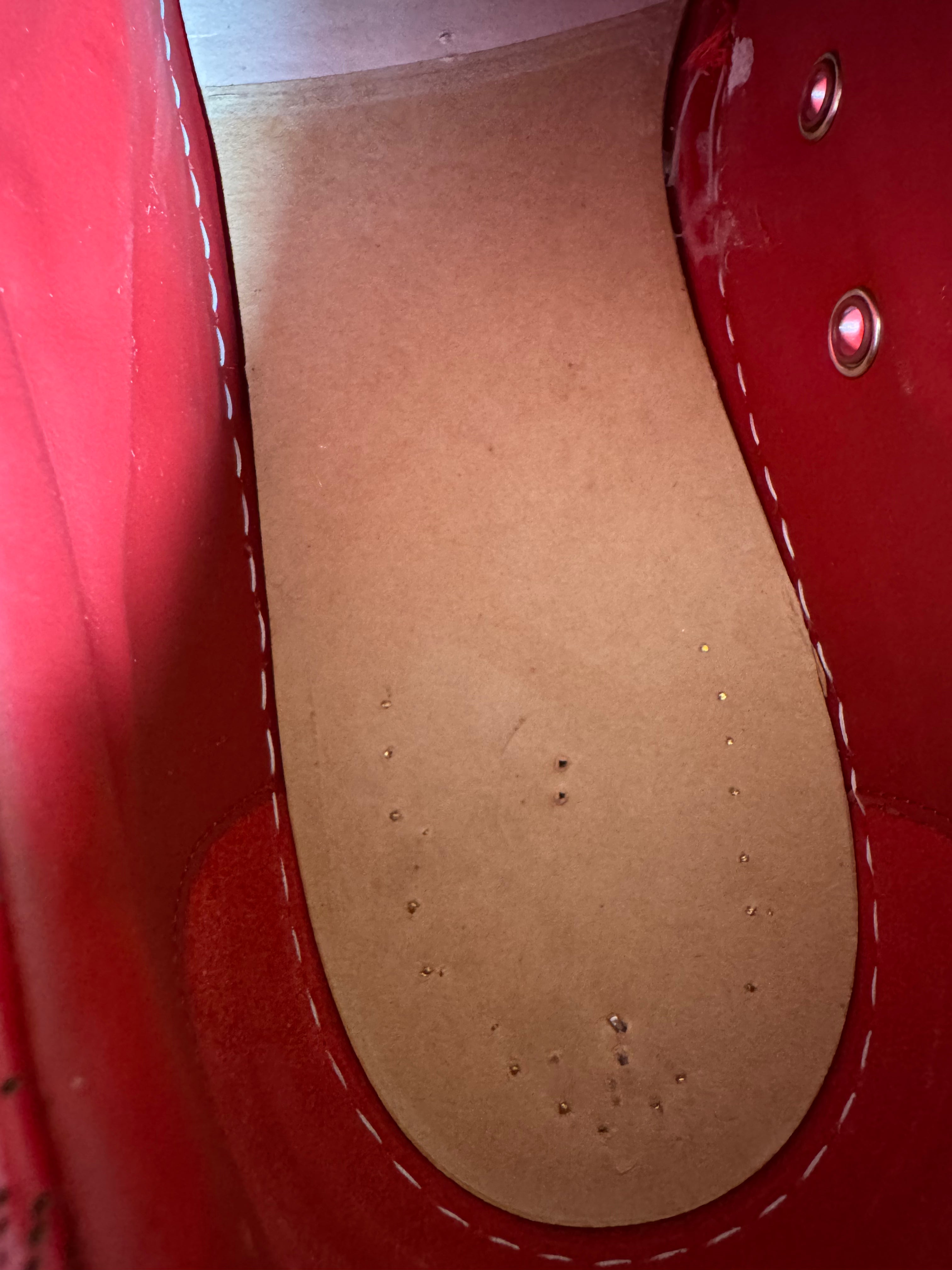 Christian Louboutin Louis Junior Spikes Red CL Pattern
