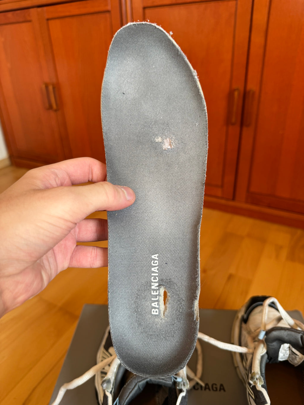Balenciaga Runner Gray Blue White Nylon Suede
