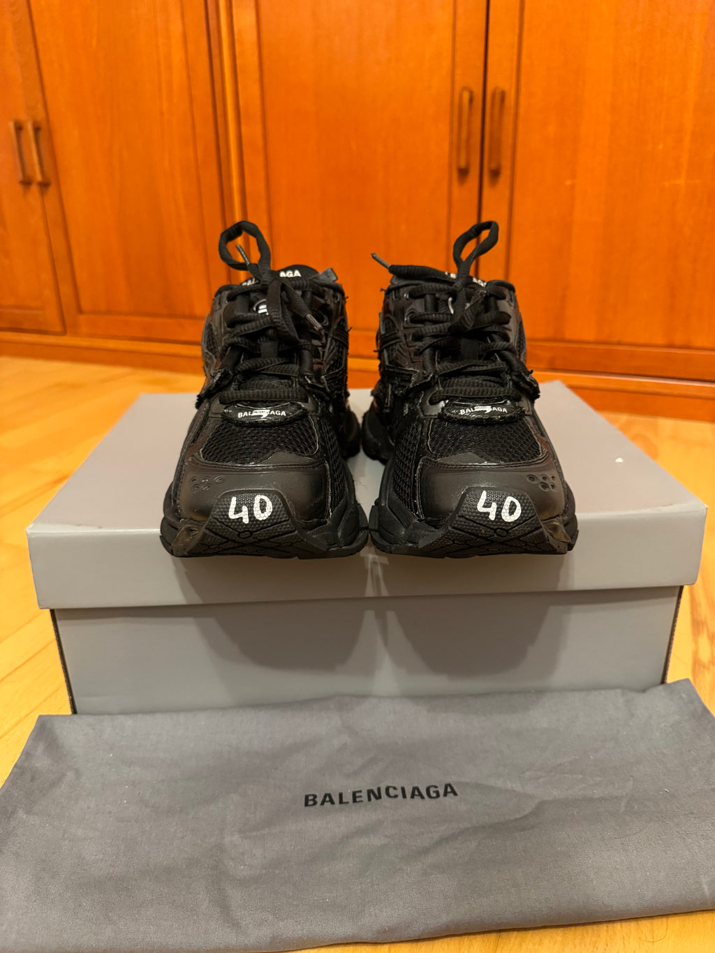 Balenciaga Runner Triple Black Made In Italy