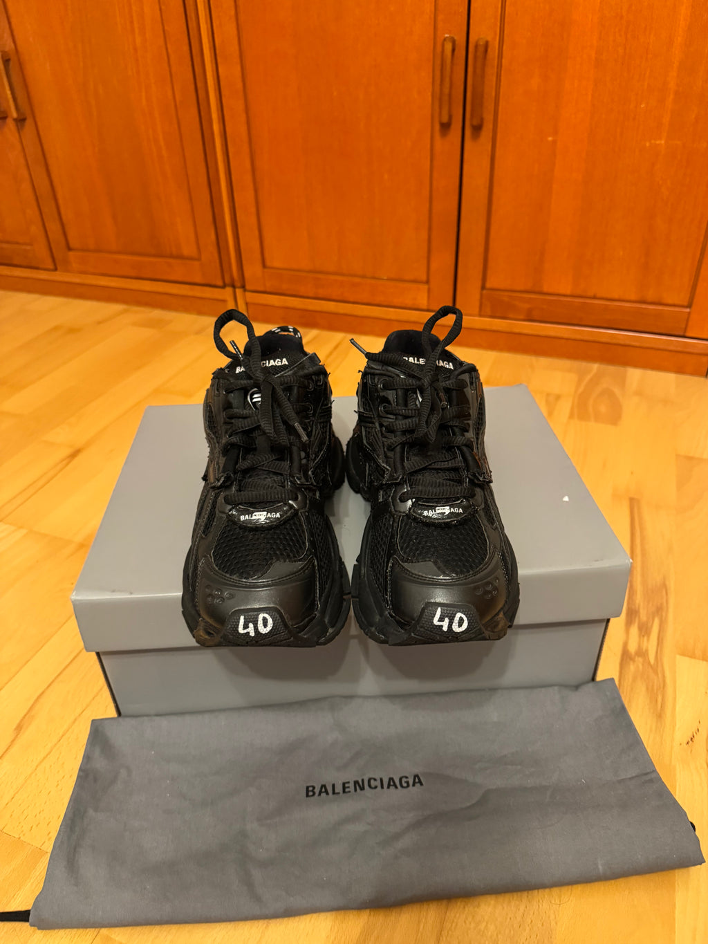 Balenciaga Runner Triple Black Made In Italy
