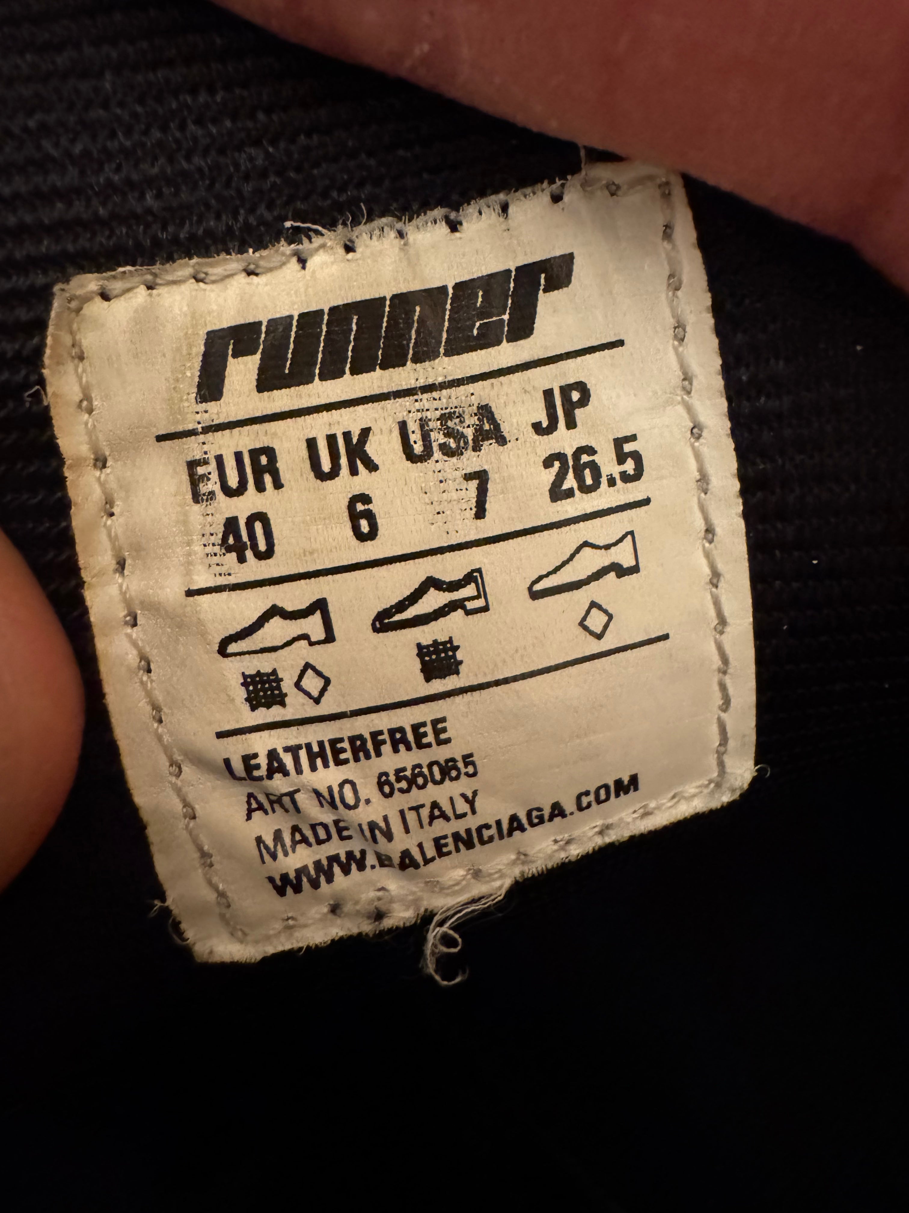 Balenciaga Runner Triple Black Made In Italy