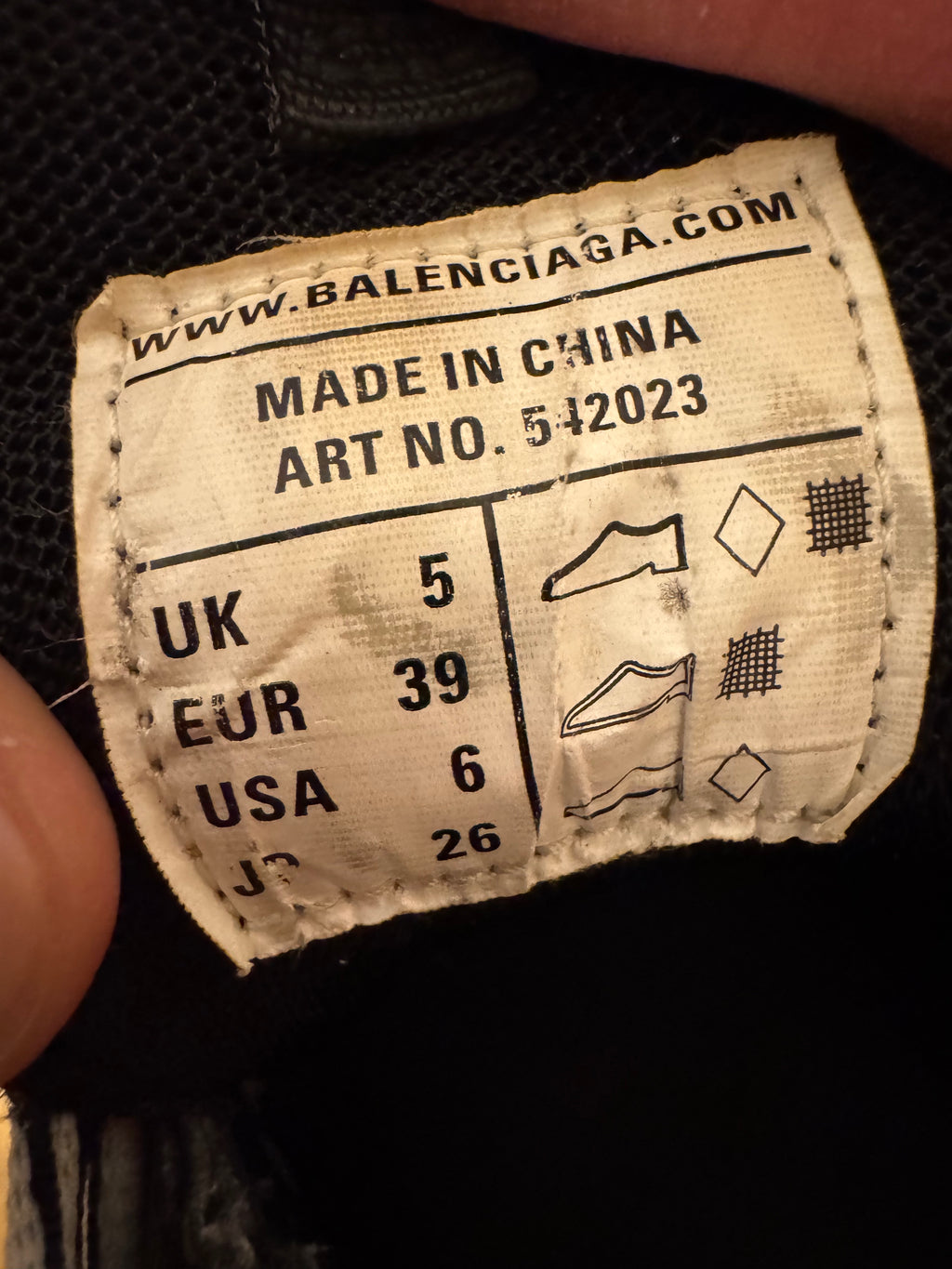 Balenciaga Track Black White