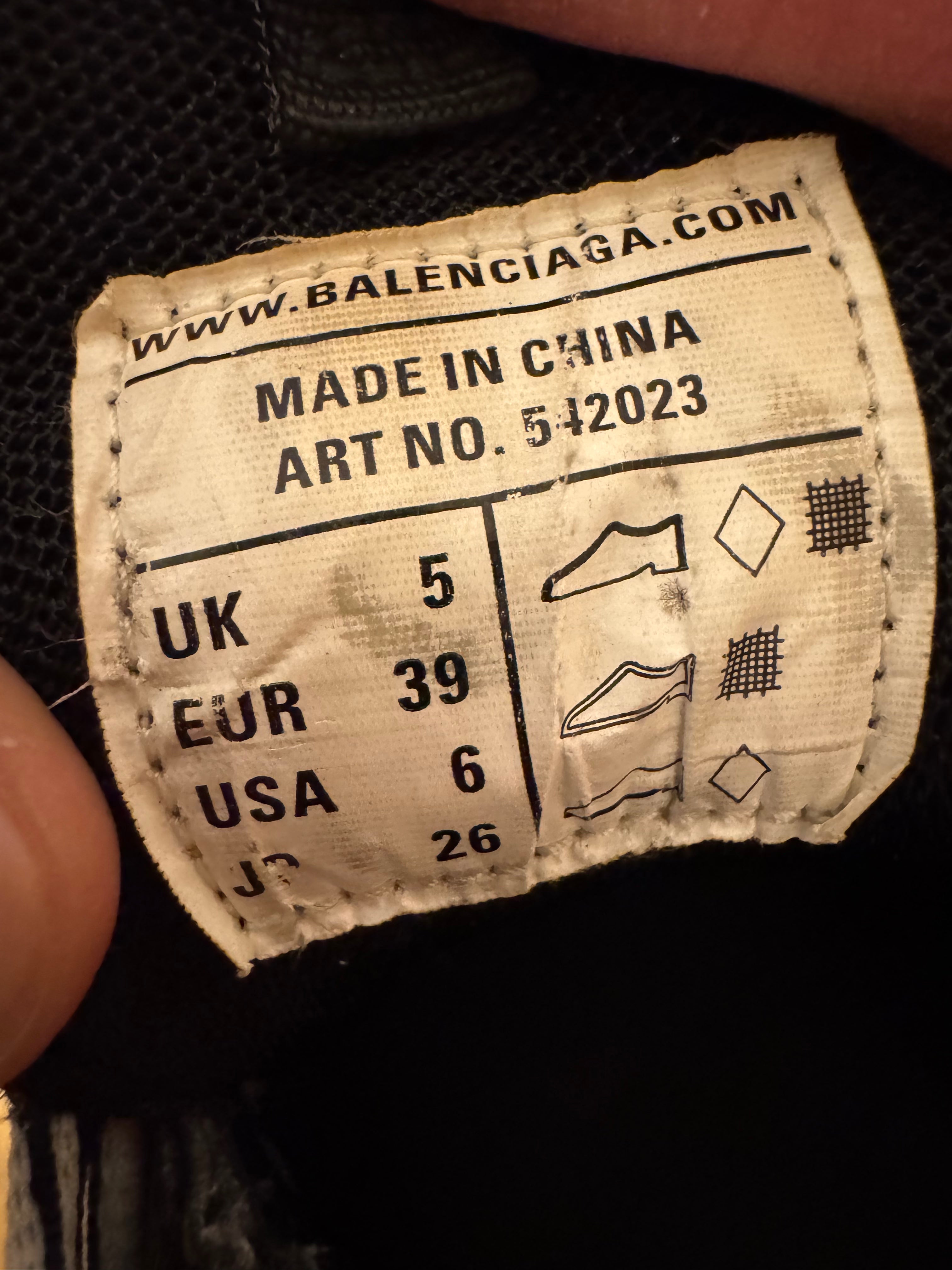Balenciaga Track Black White