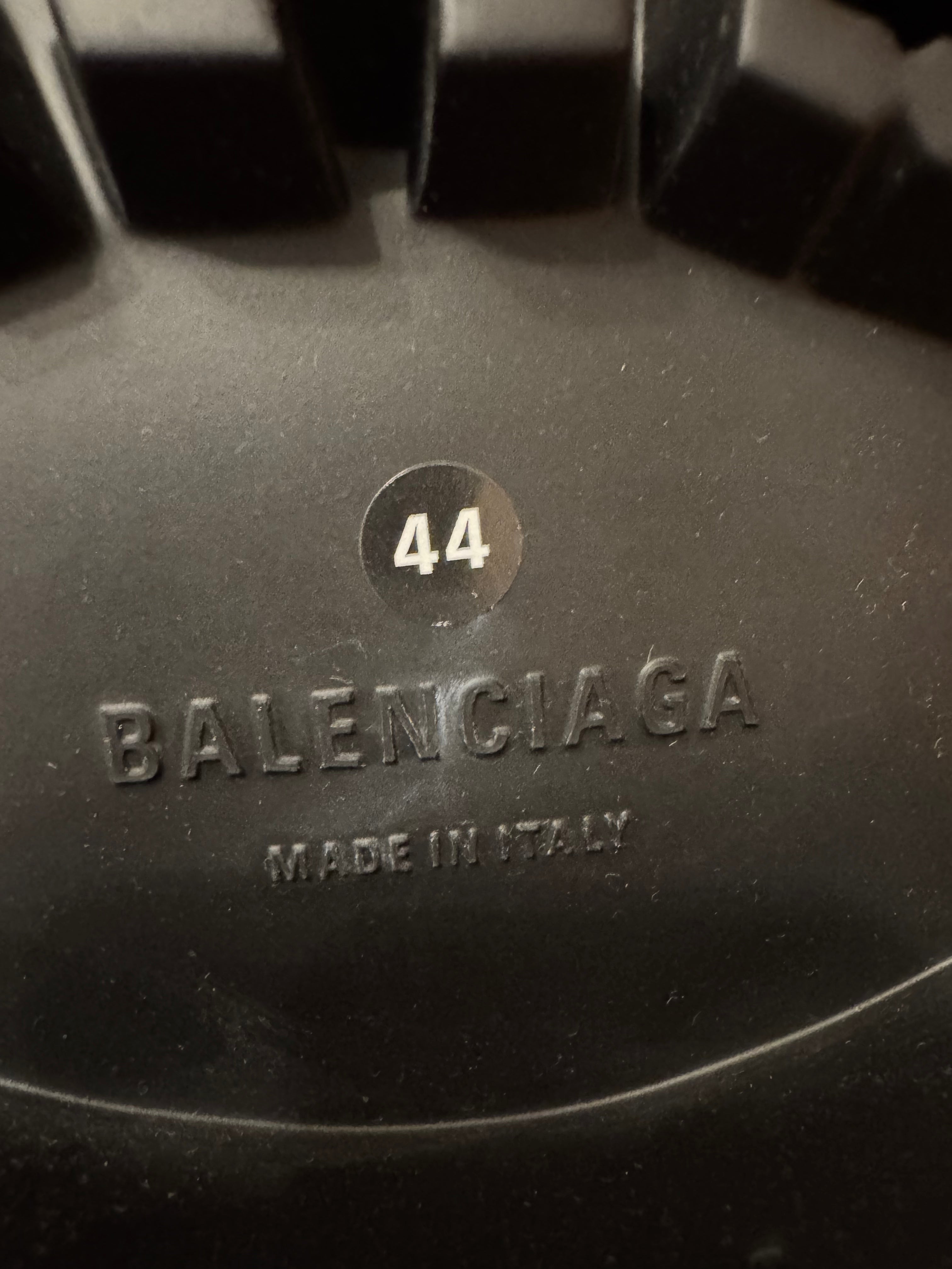 Balenciaga Stomper Leather Black Boots