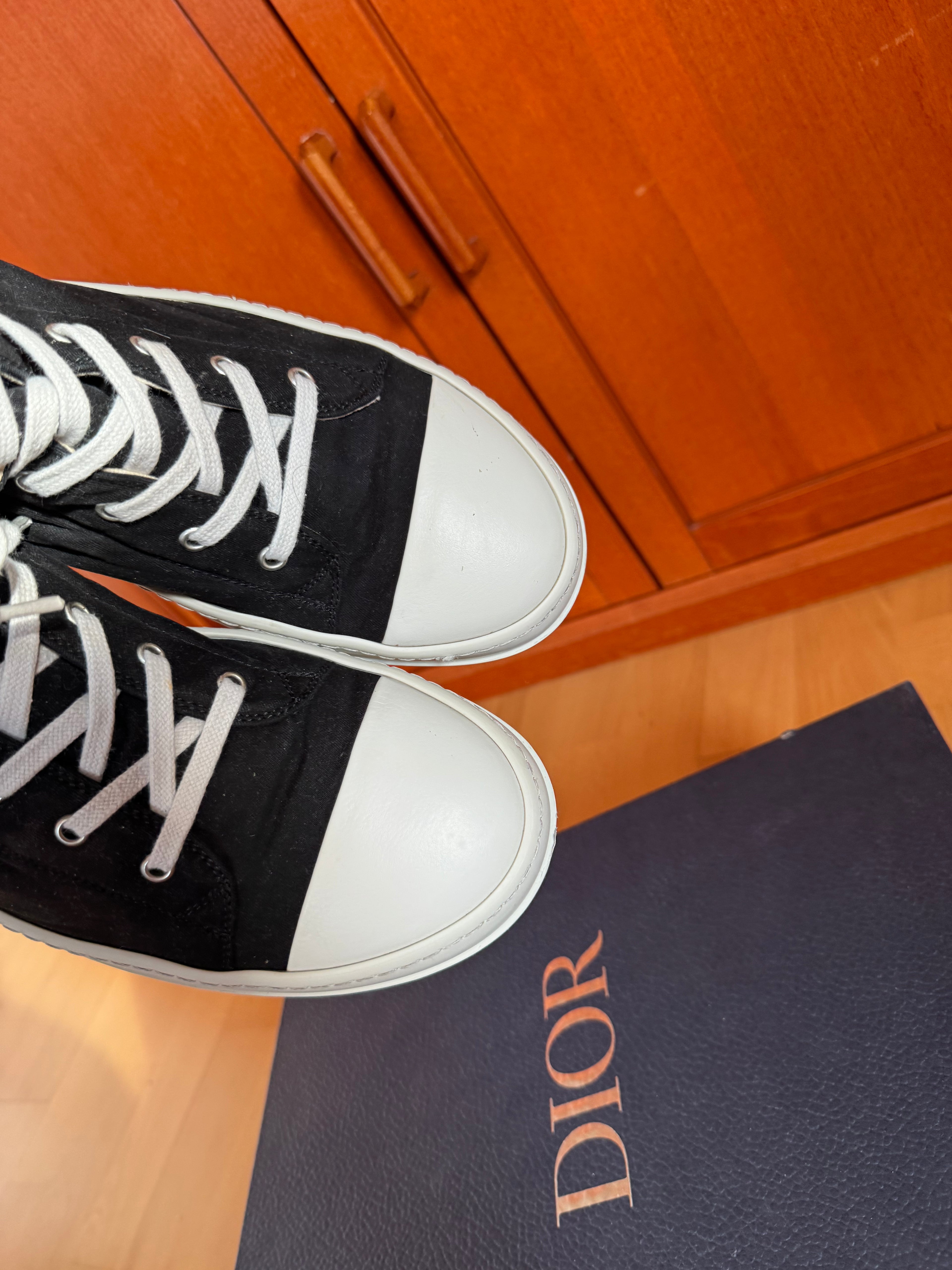 Rick Owens DRKSHDW High Black White Canvas