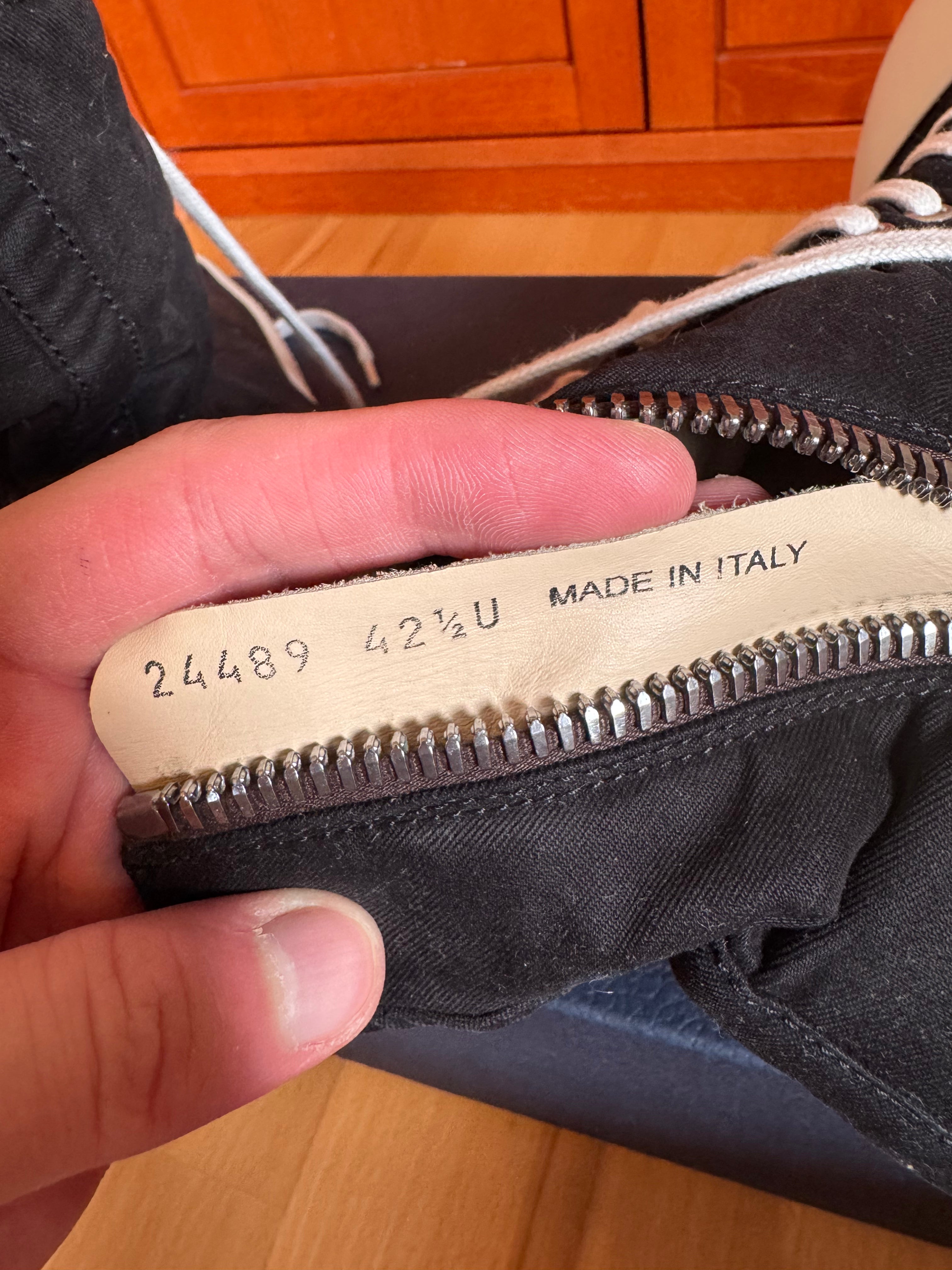 Rick Owens DRKSHDW High Black White Canvas