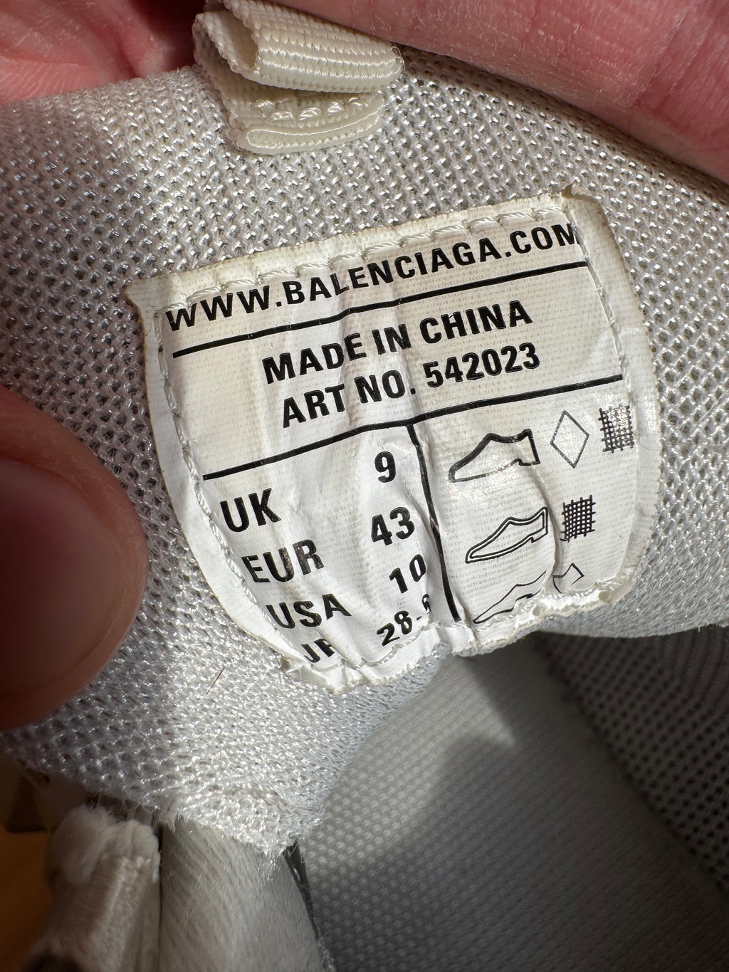 Balenciaga Track Triple White