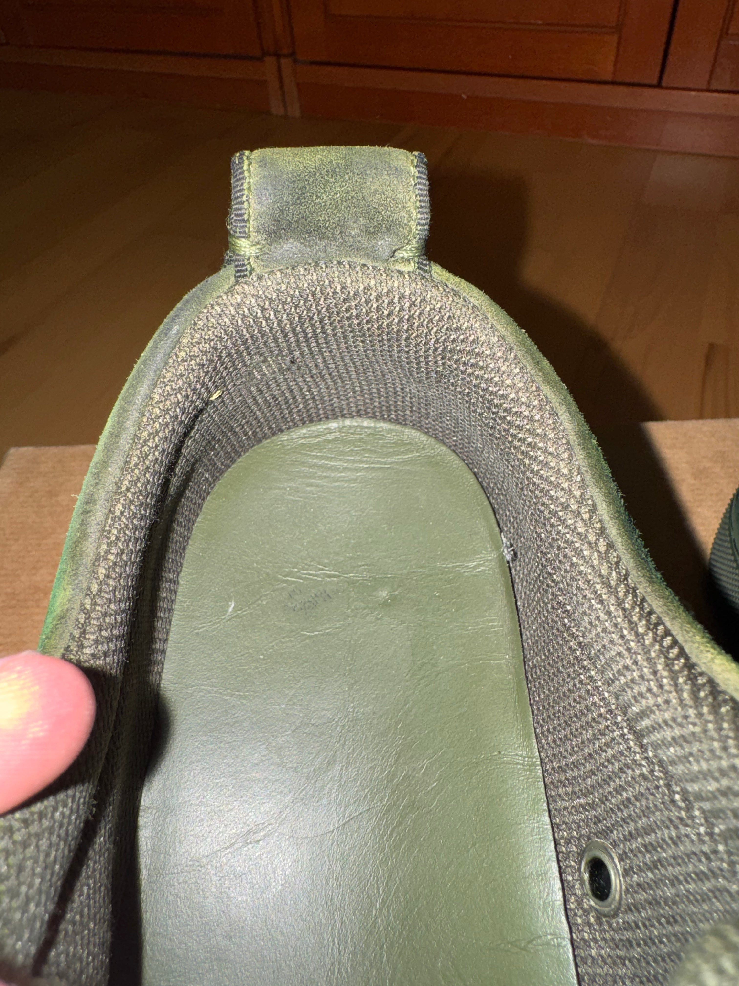 Christian Louboutin Louis Junior Spikes Suede Forest Green