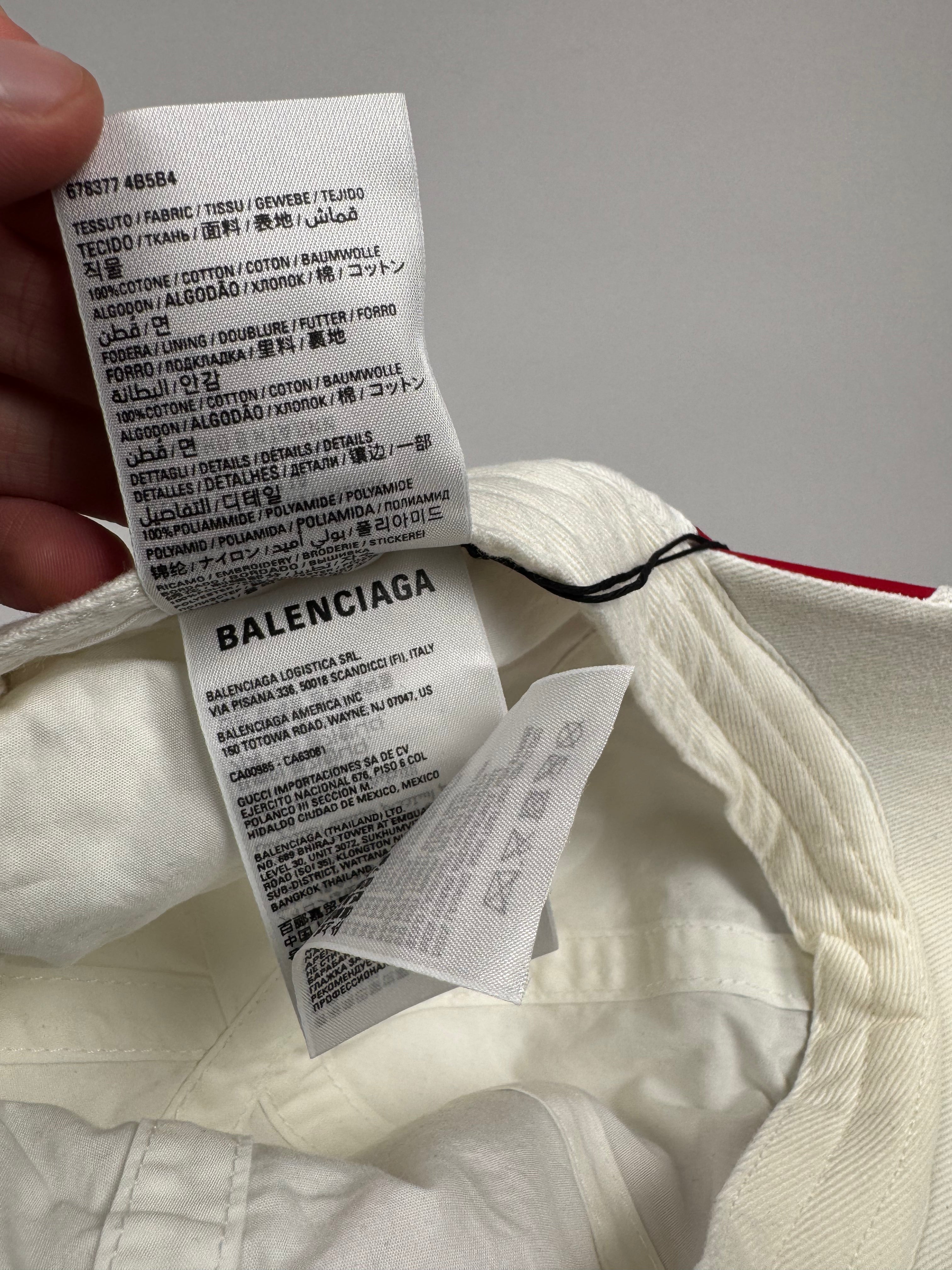 Balenciaga Tracksuit Cap White