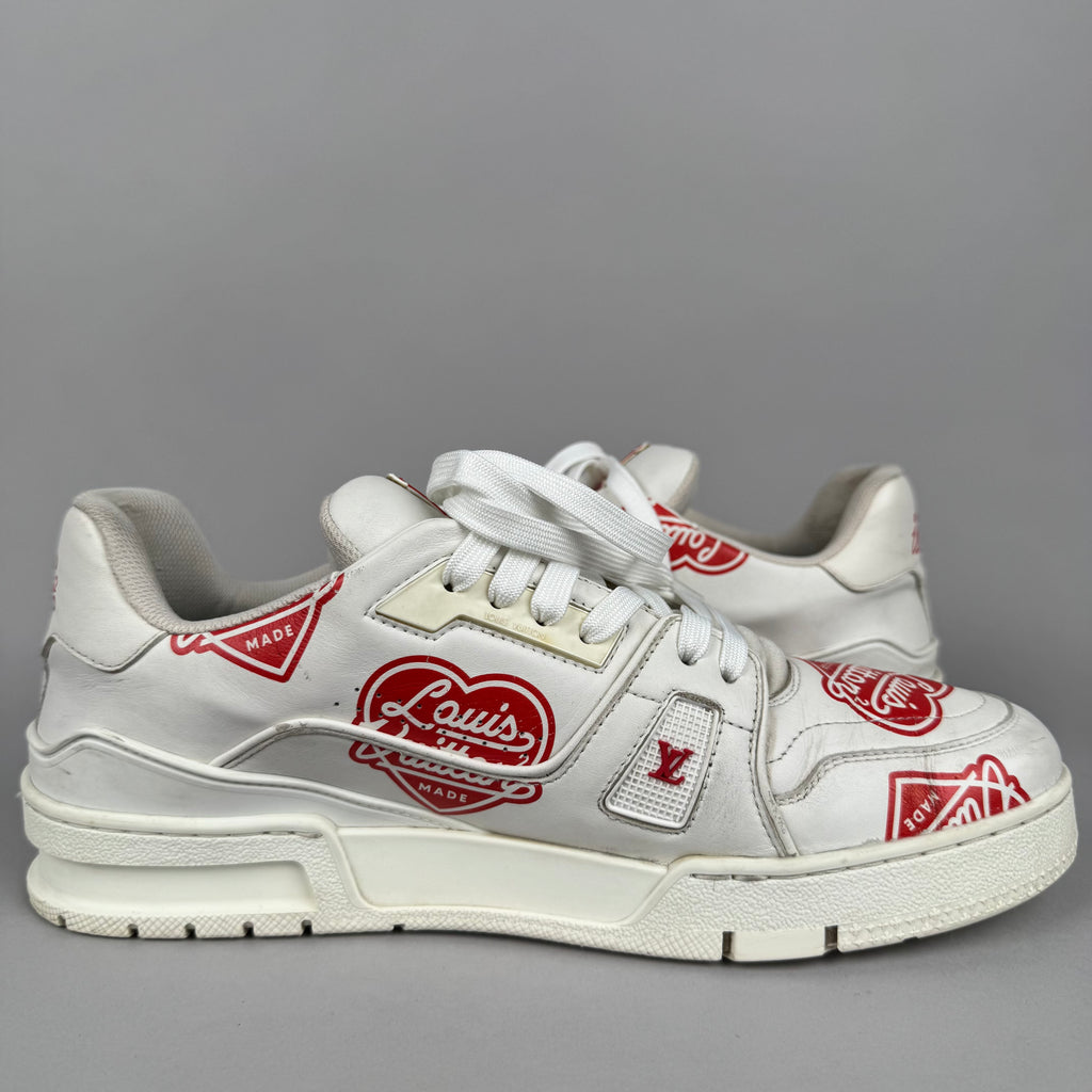 Louis Vuitton X Nigo LV Trainer Heart White Red