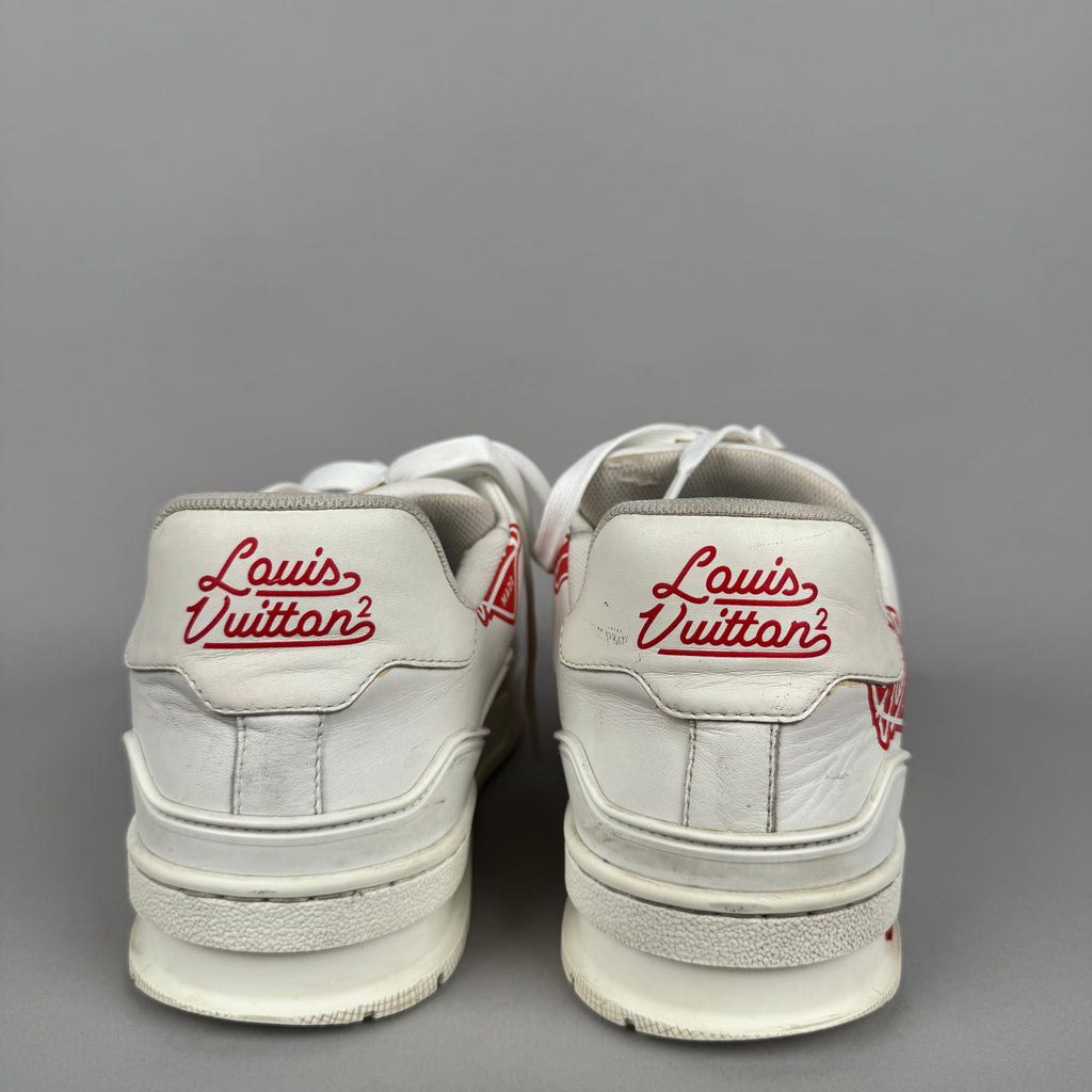 Louis Vuitton X Nigo LV Trainer Heart White Red