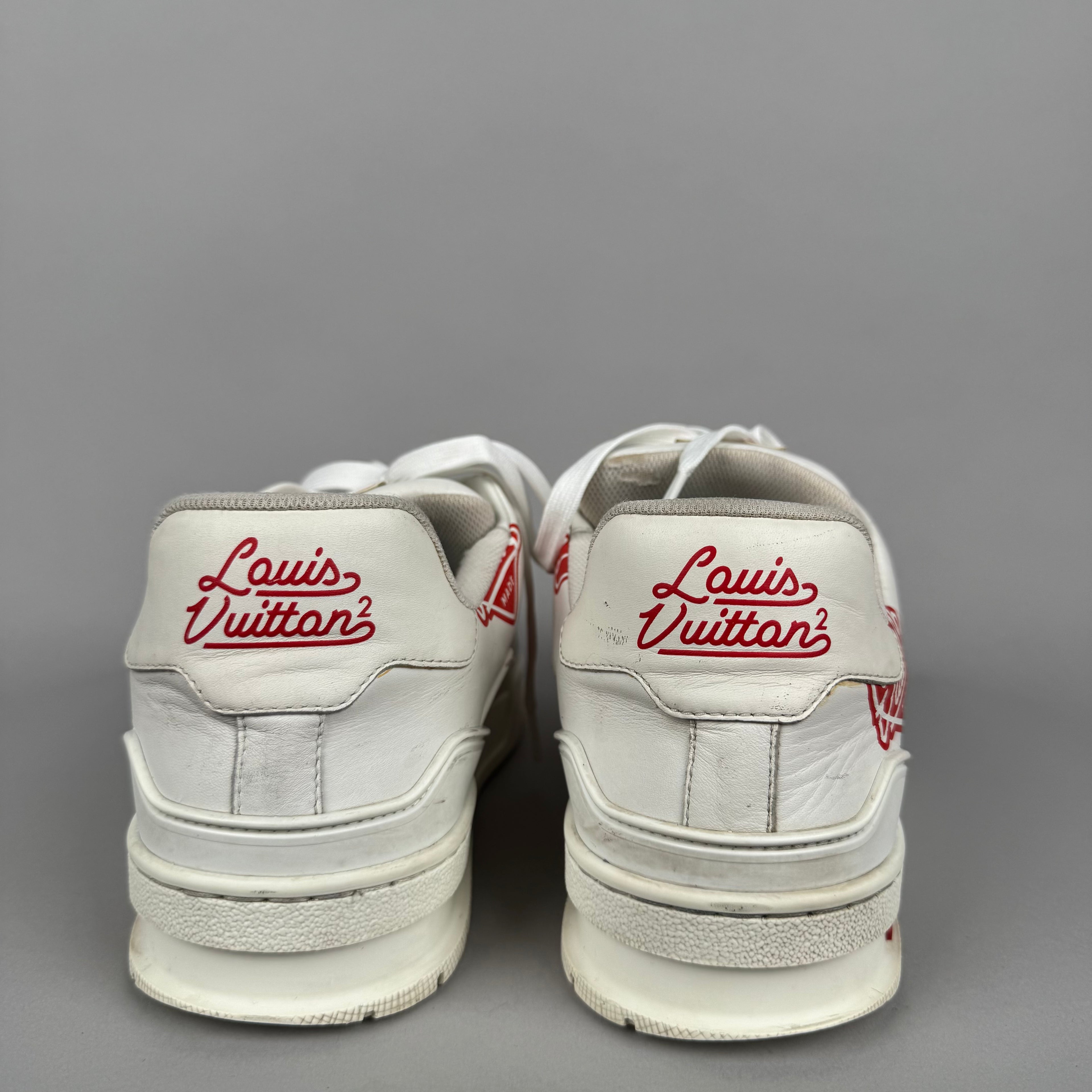 Louis Vuitton X Nigo LV Trainer Heart White Red