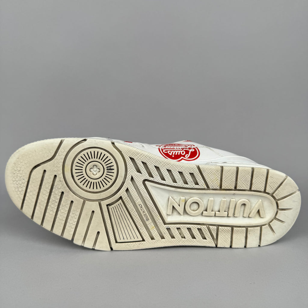 Louis Vuitton X Nigo LV Trainer Heart White Red