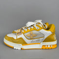 Louis Vuitton LV Trainer Velcro Strap Yellow Denim