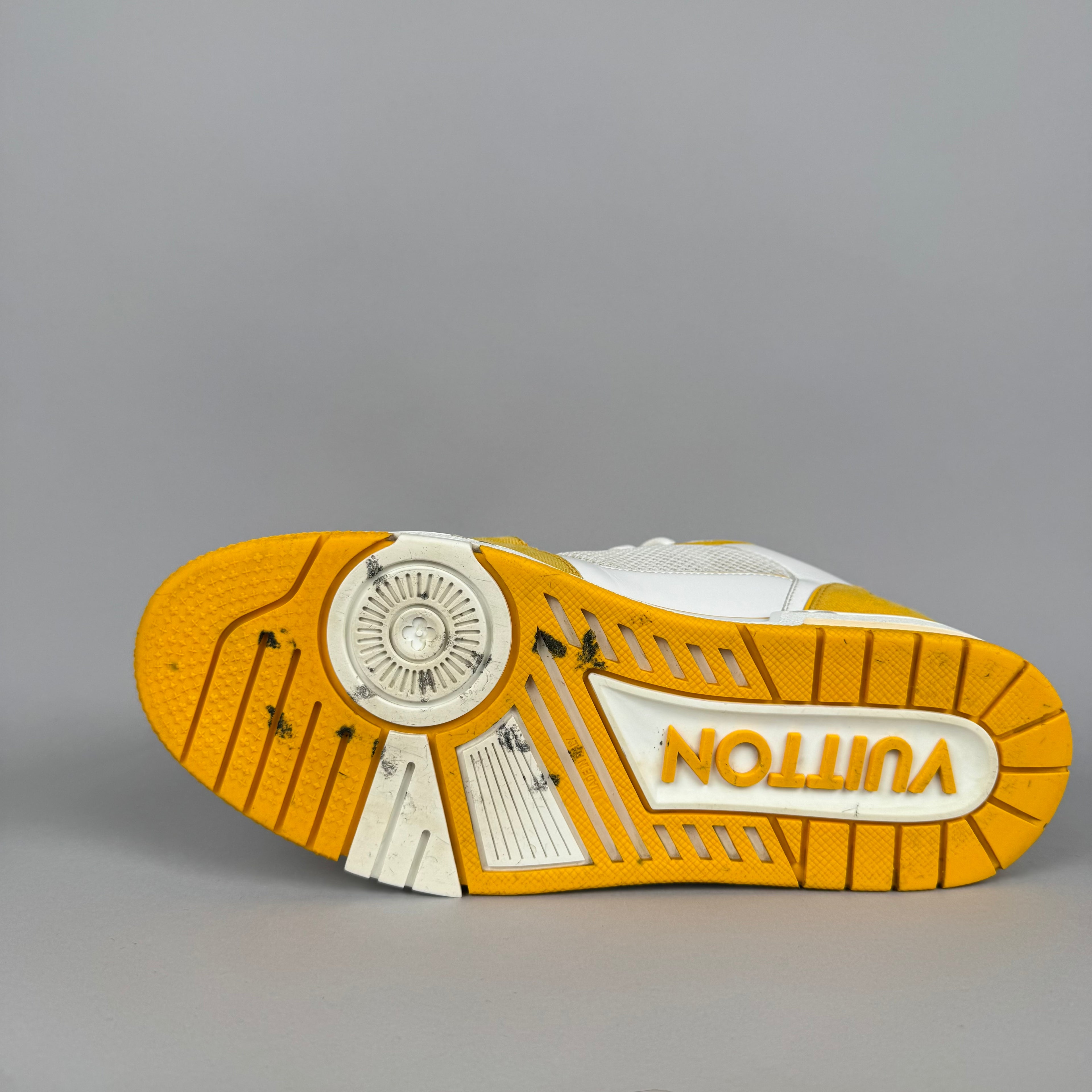 Louis Vuitton LV Trainer Velcro Strap Yellow Denim