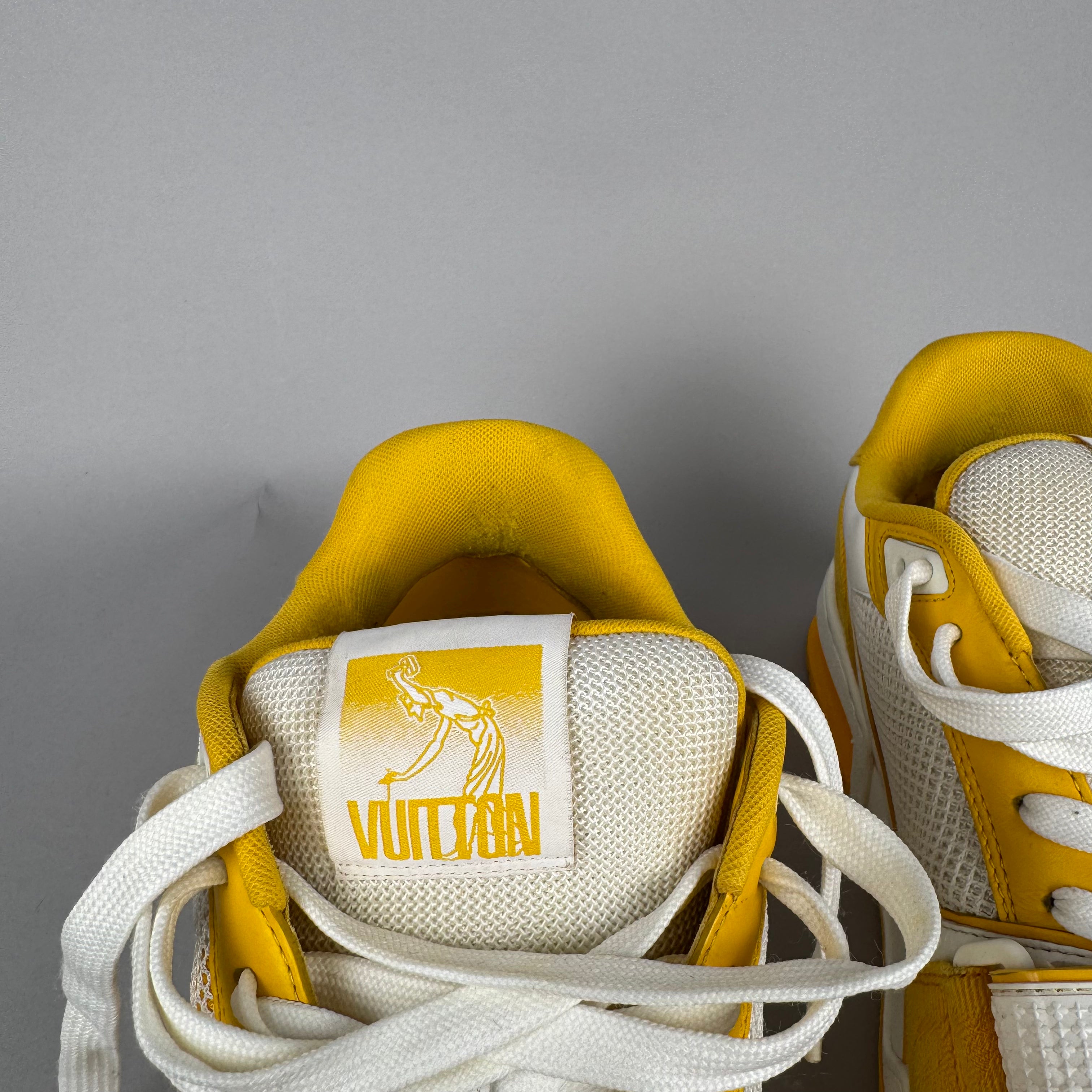 Louis Vuitton LV Trainer Velcro Strap Yellow Denim