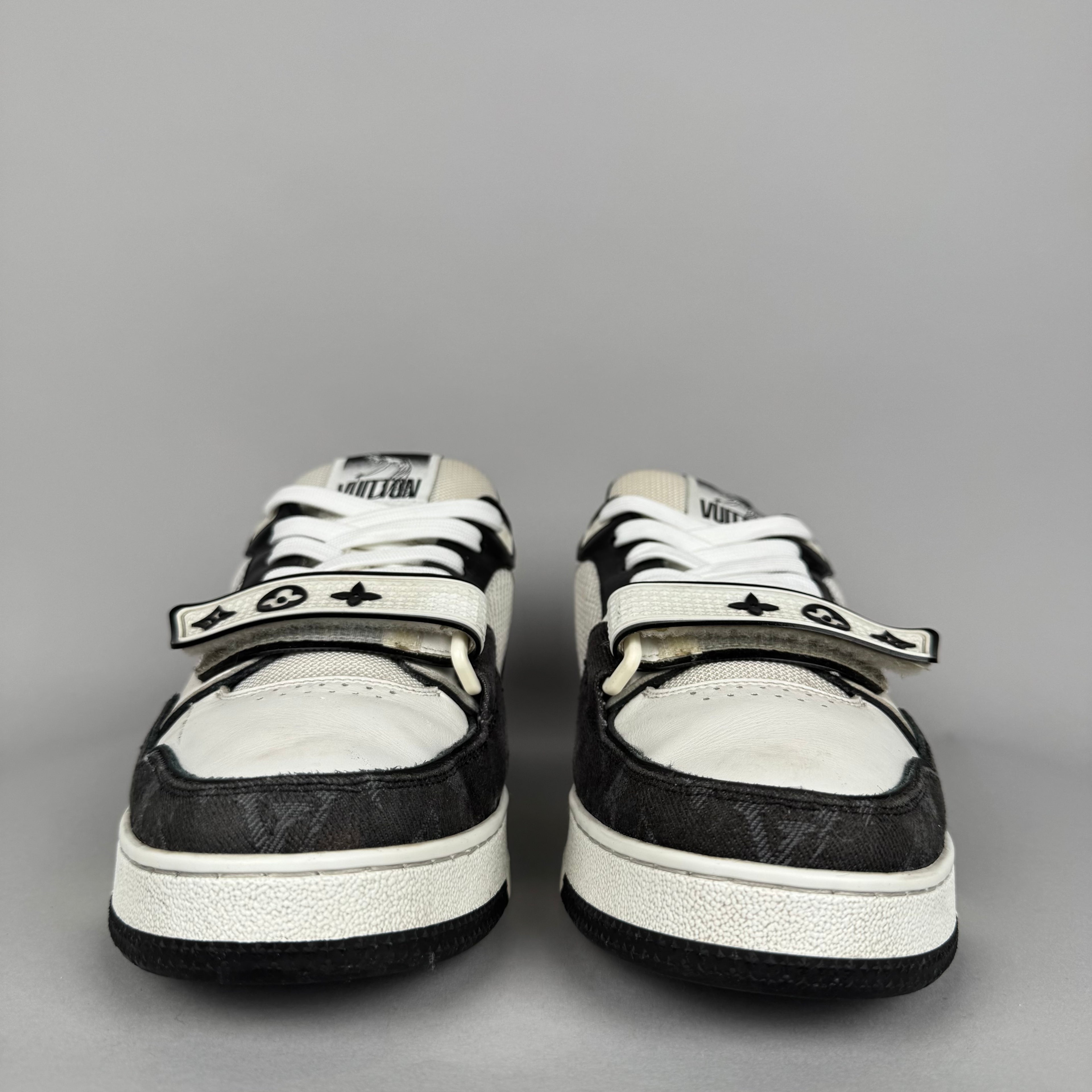 Louis Vuitton LV Trainer Velcro Strap Black Denim