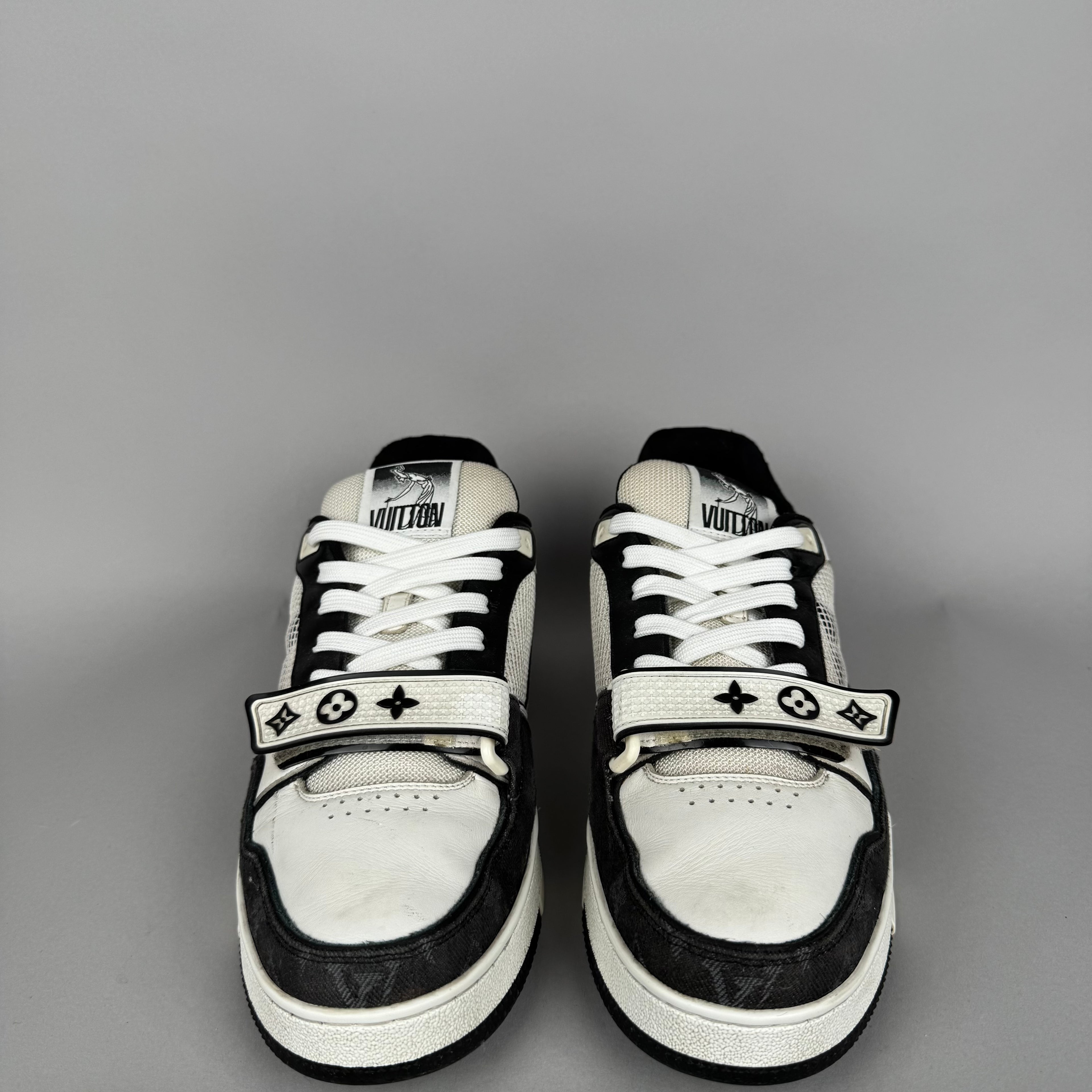 Louis Vuitton LV Trainer Velcro Strap Black Denim