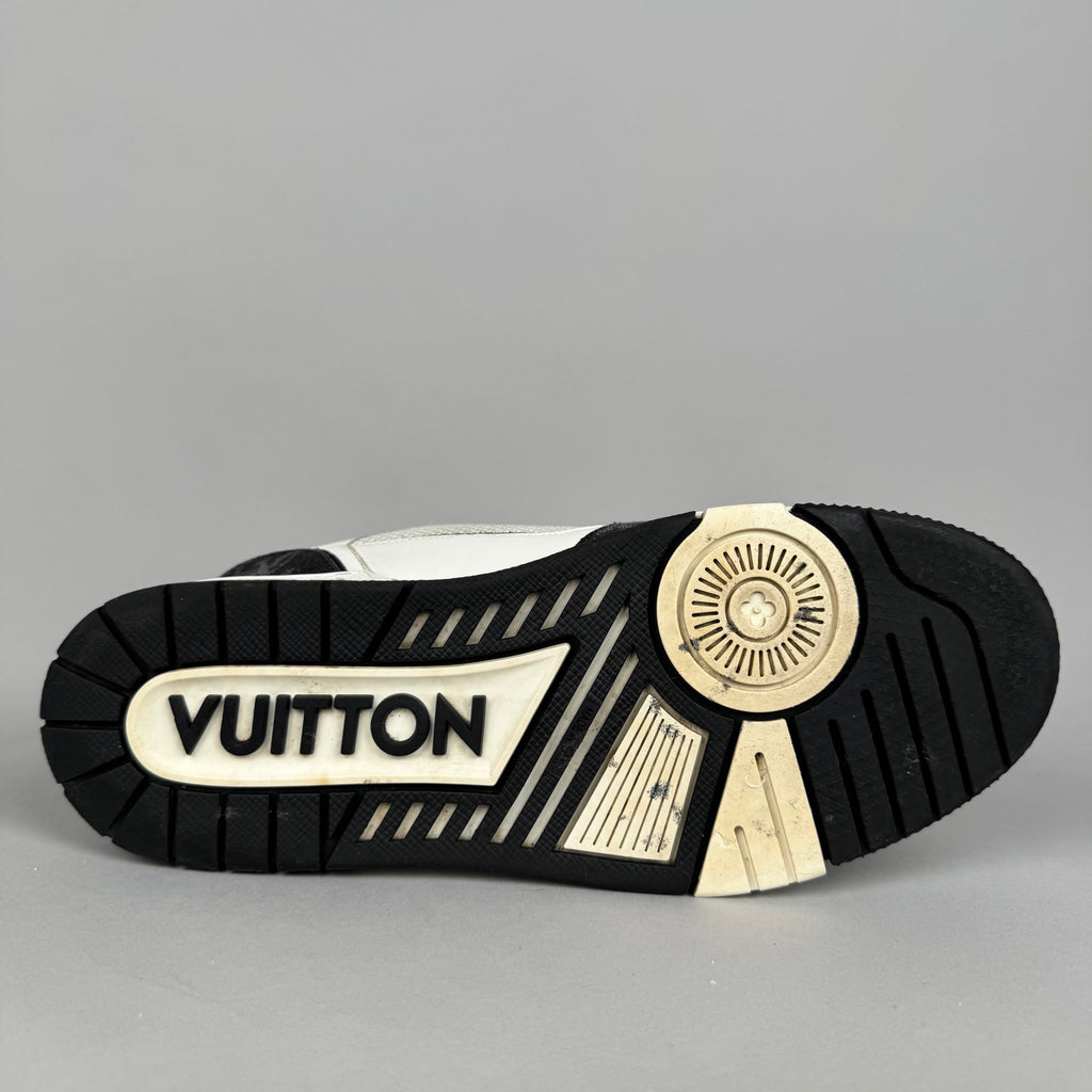 Louis Vuitton LV Trainer Velcro Strap Black Denim