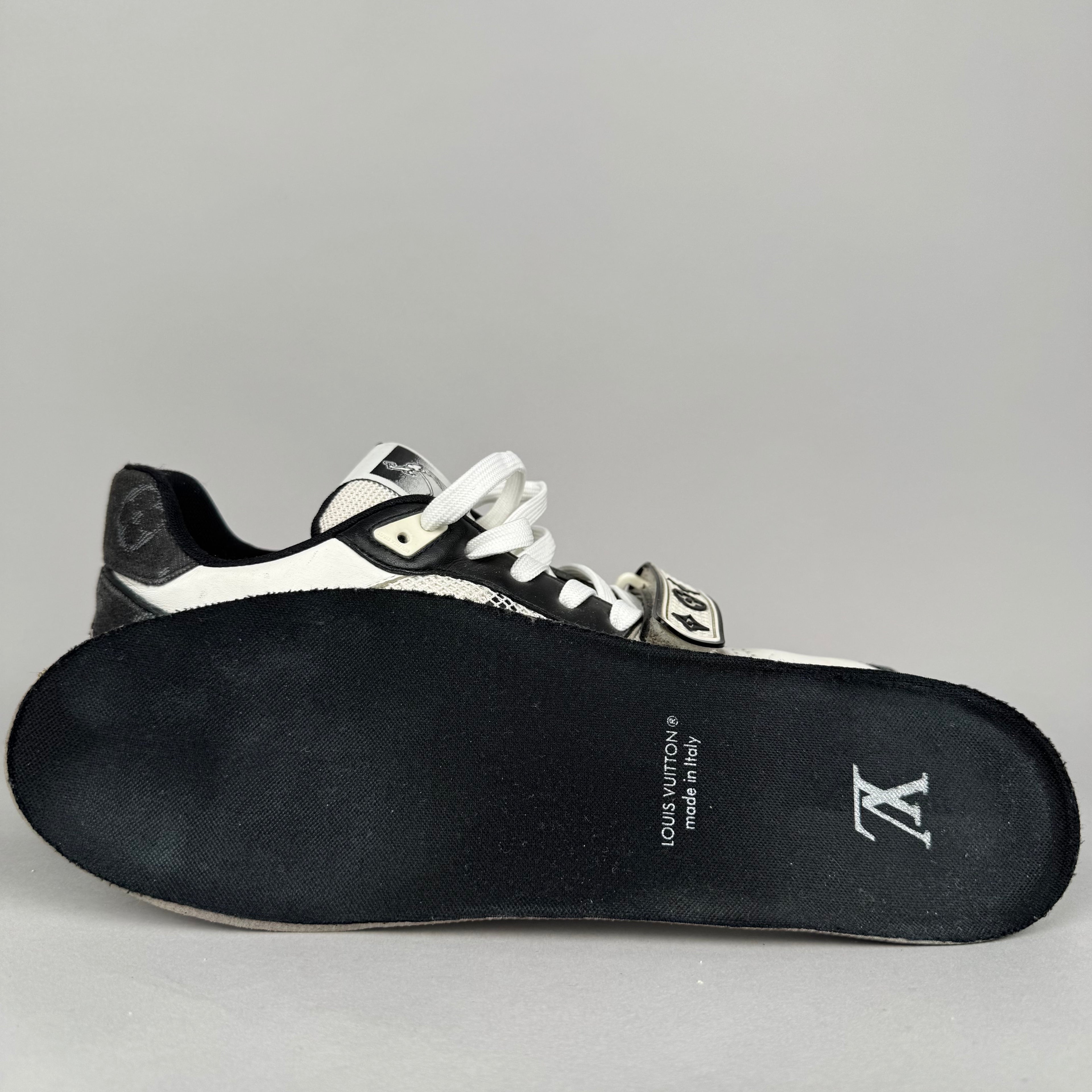 Louis Vuitton LV Trainer Velcro Strap Black Denim