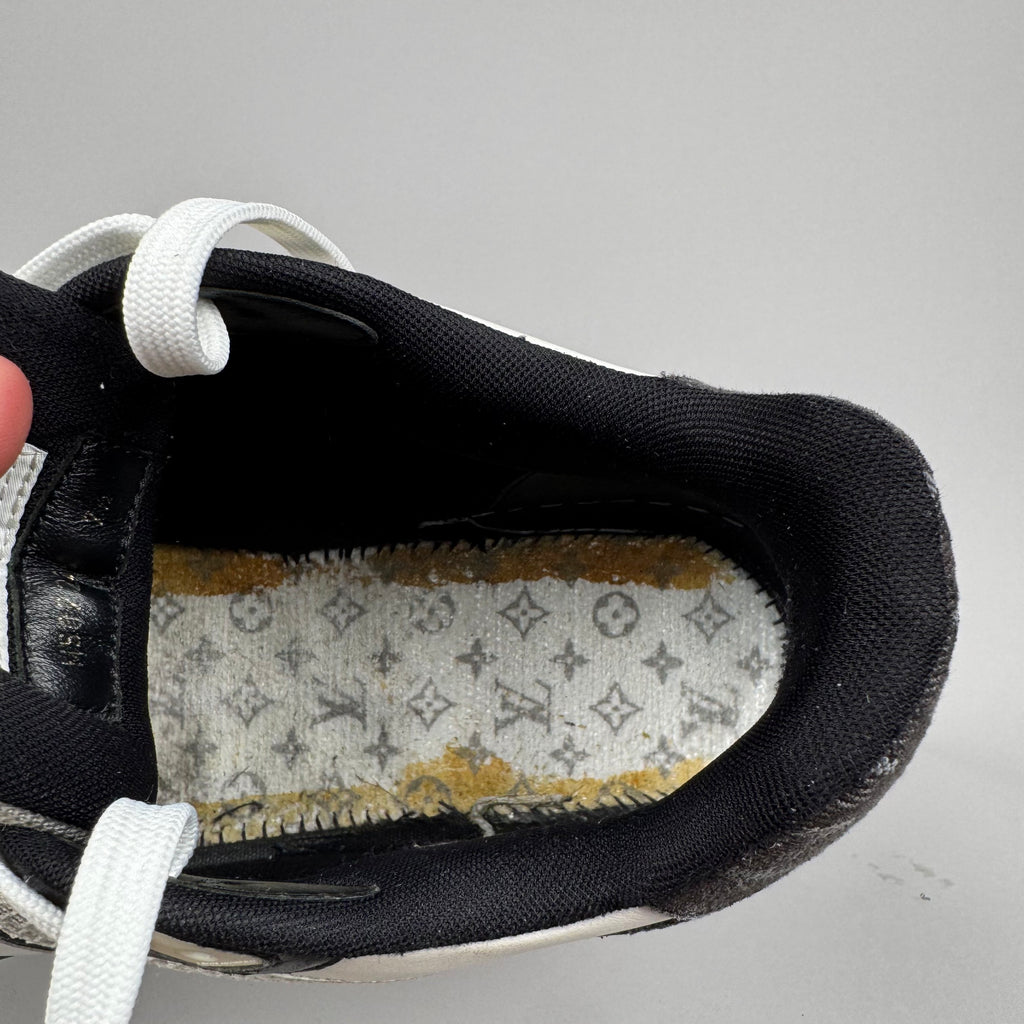 Louis Vuitton LV Trainer Velcro Strap Black Denim