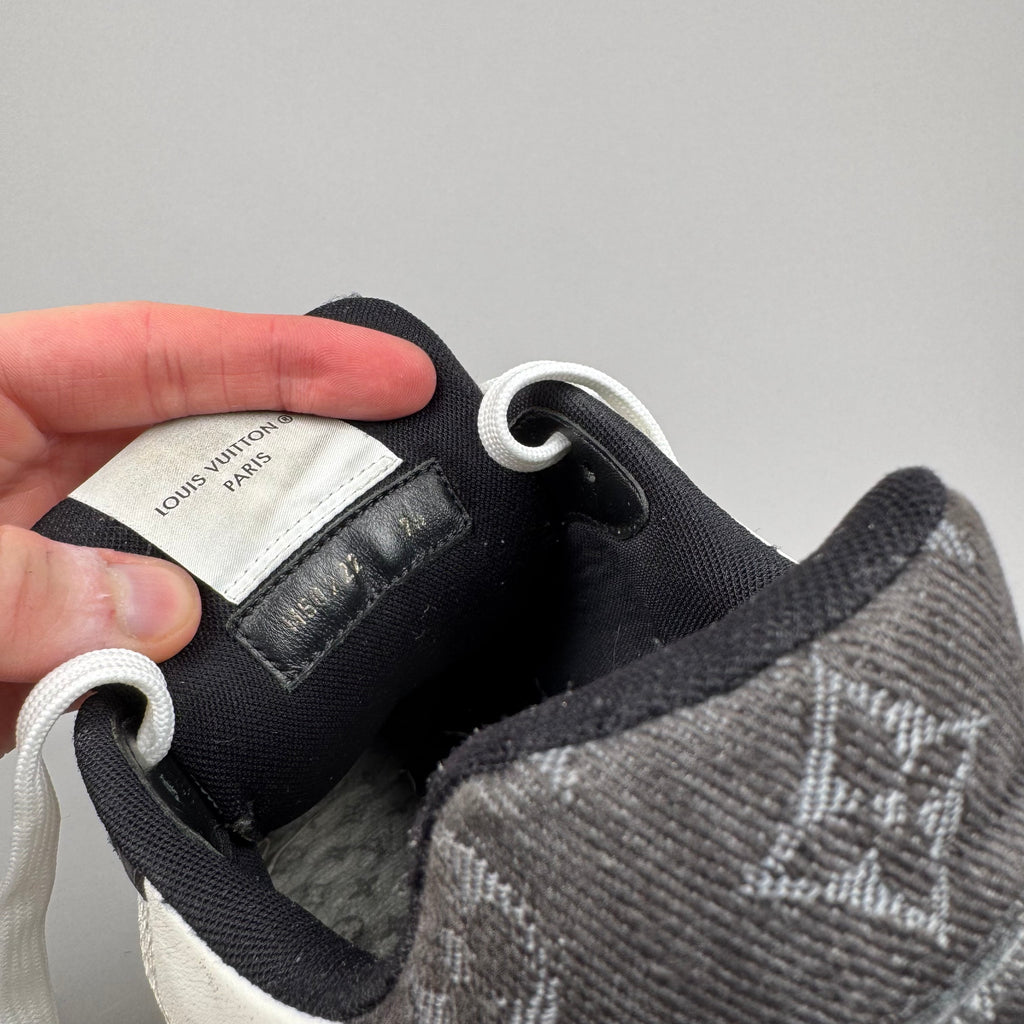 Louis Vuitton LV Trainer Velcro Strap Black Denim