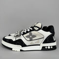 Louis Vuitton LV Trainer Velcro Strap Black Denim