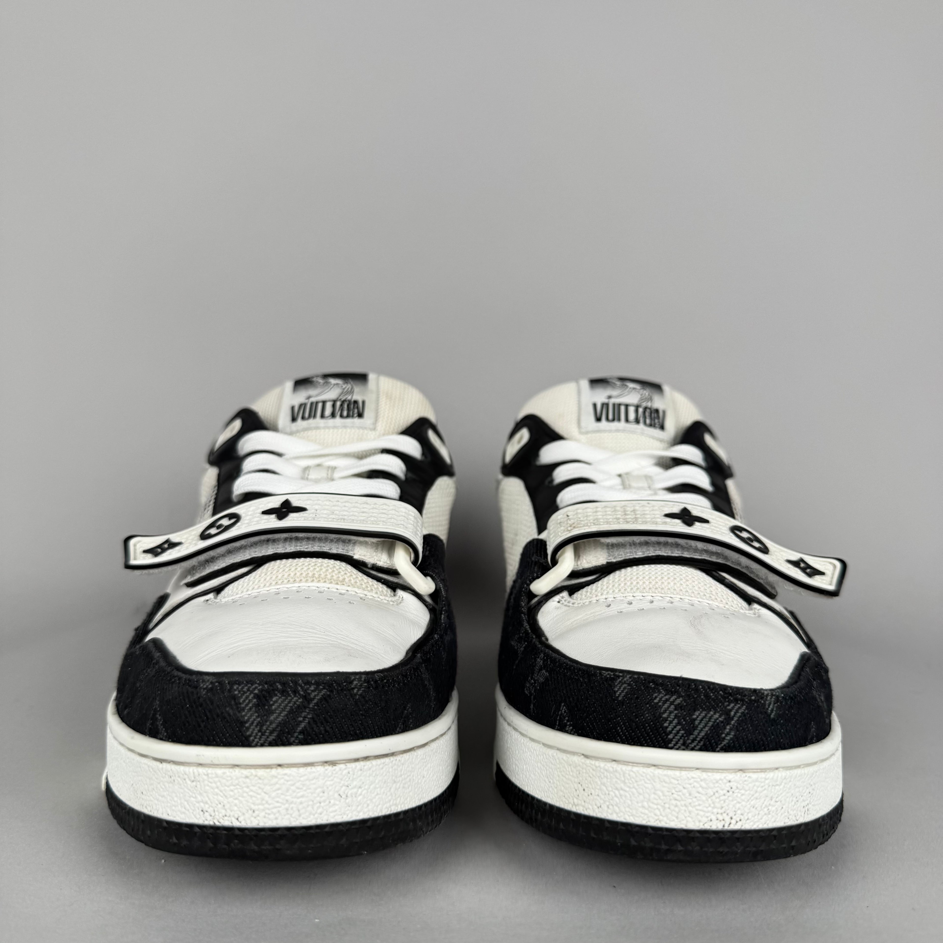 Louis Vuitton LV Trainer Velcro Strap Black Denim