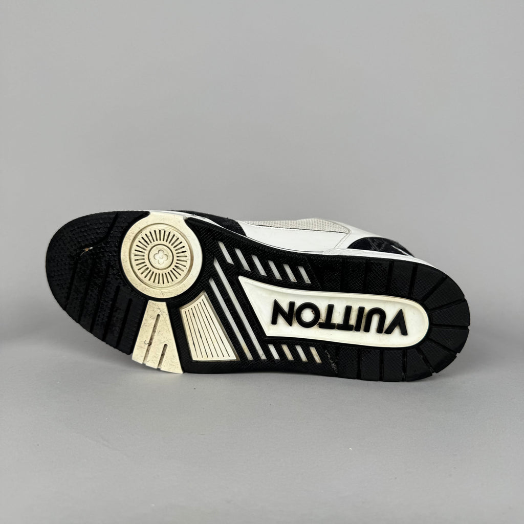 Louis Vuitton LV Trainer Velcro Strap Black Denim