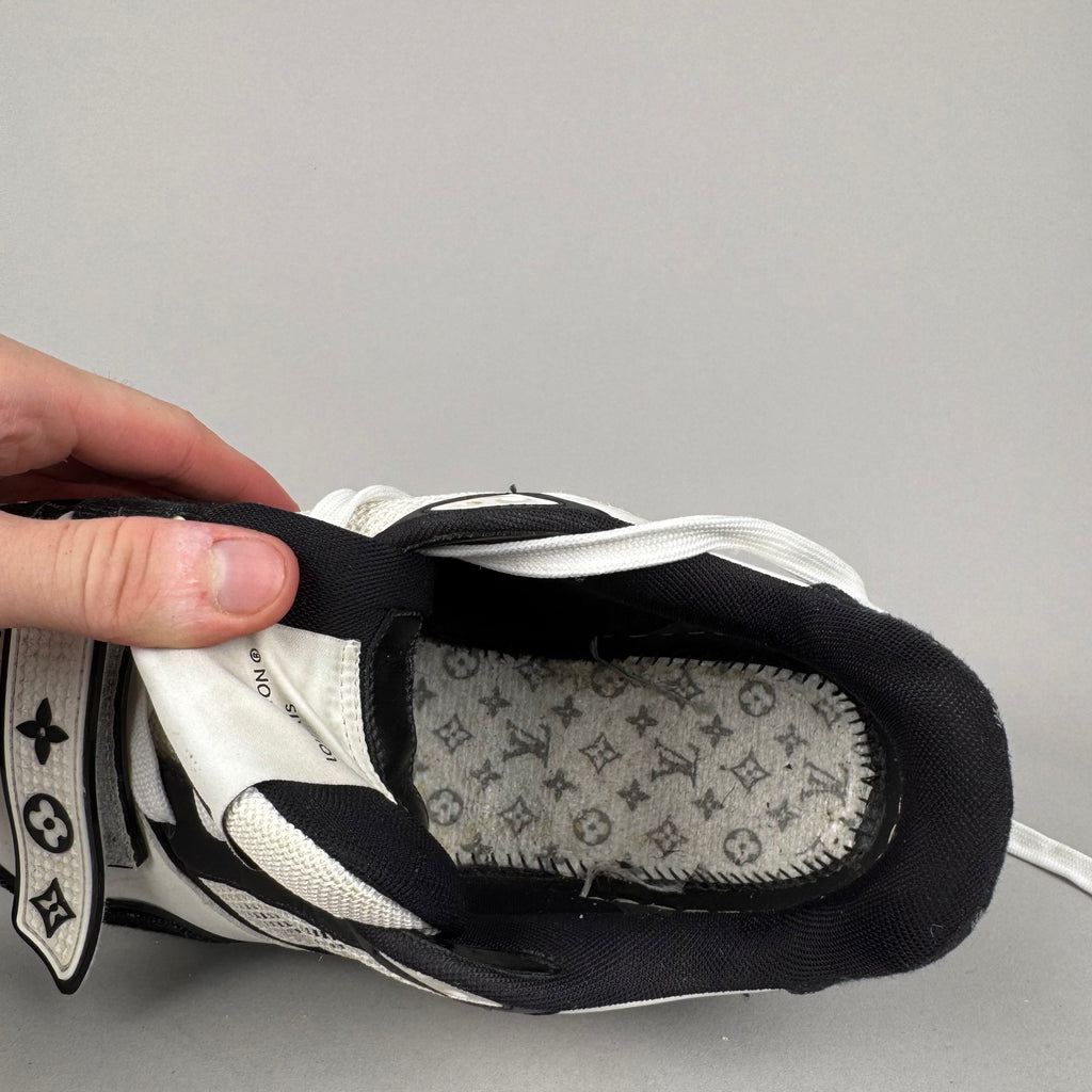 Louis Vuitton LV Trainer Velcro Strap Black Denim
