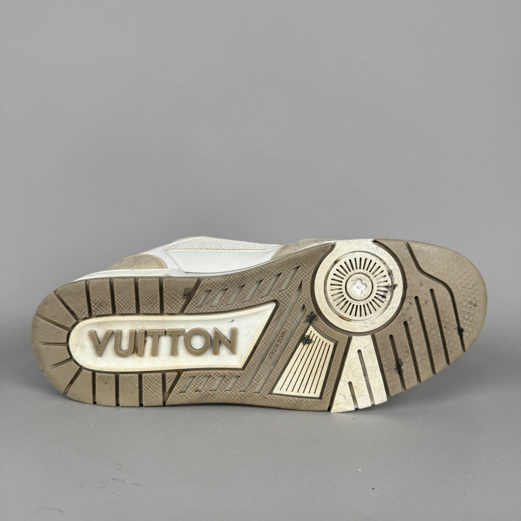 Louis Vuitton LV Trainer Velcro Strap Beige Denim