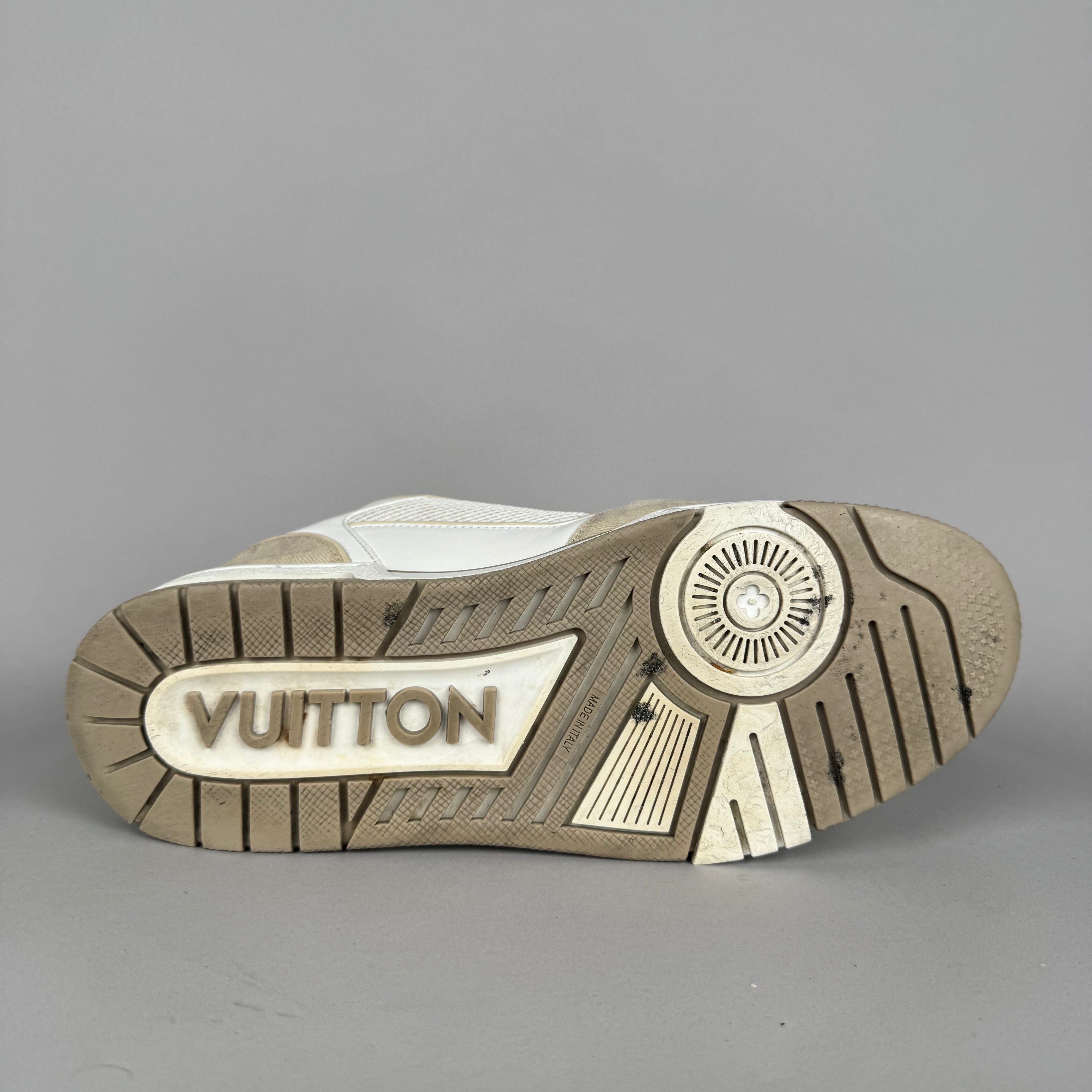 Louis Vuitton LV Trainer Velcro Strap Beige Denim