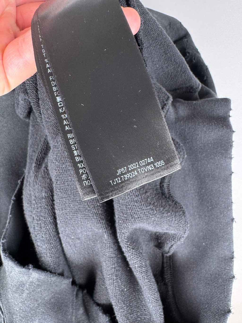 Balenciaga Skater Hoodie Distressed Black