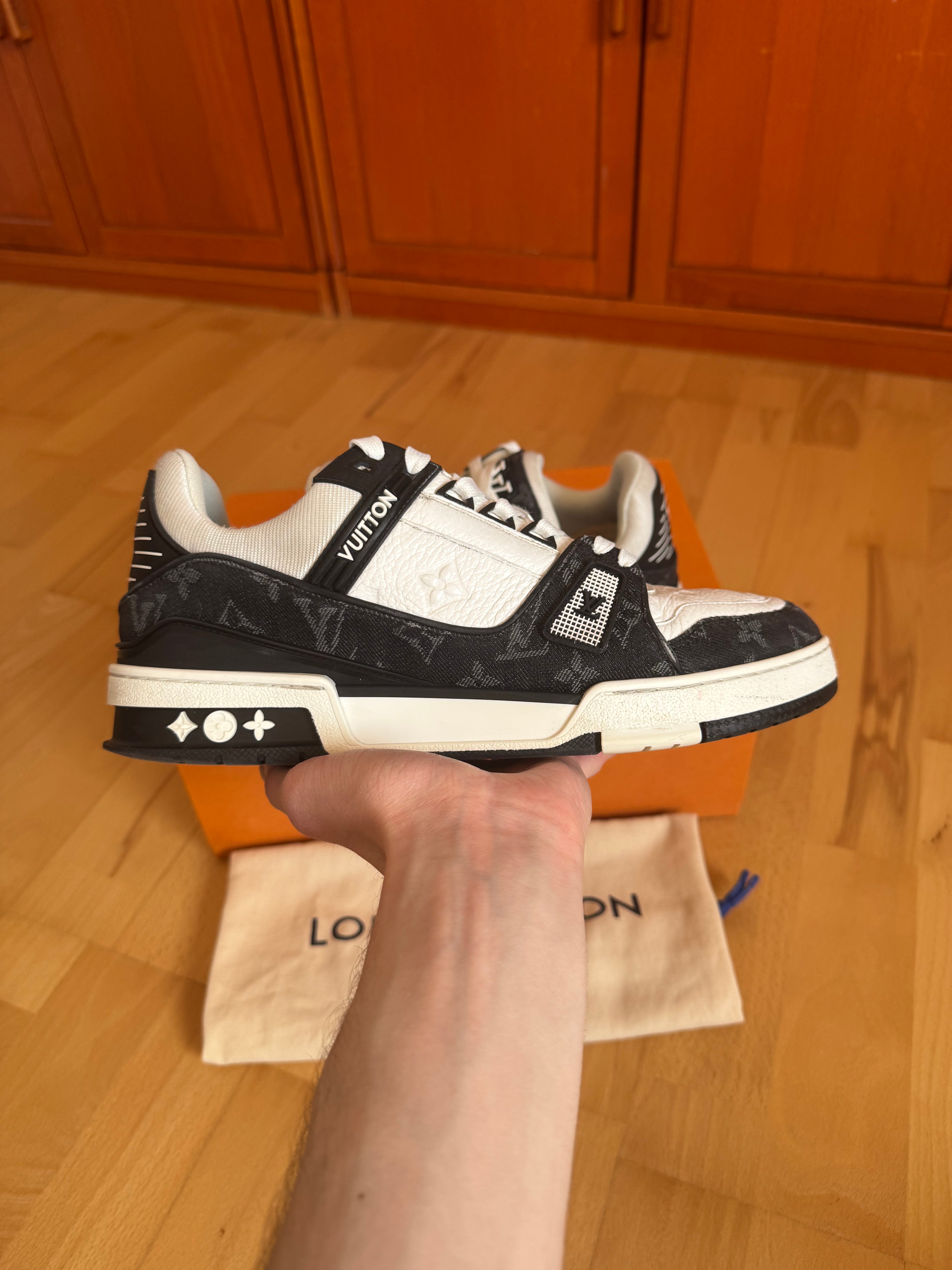 Louis Vuitton LV Trainer Black Denim