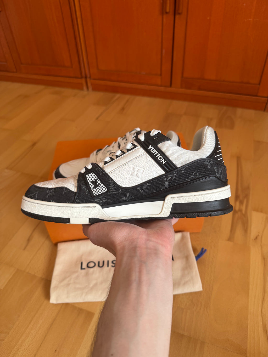 Louis Vuitton LV Trainer Black Denim