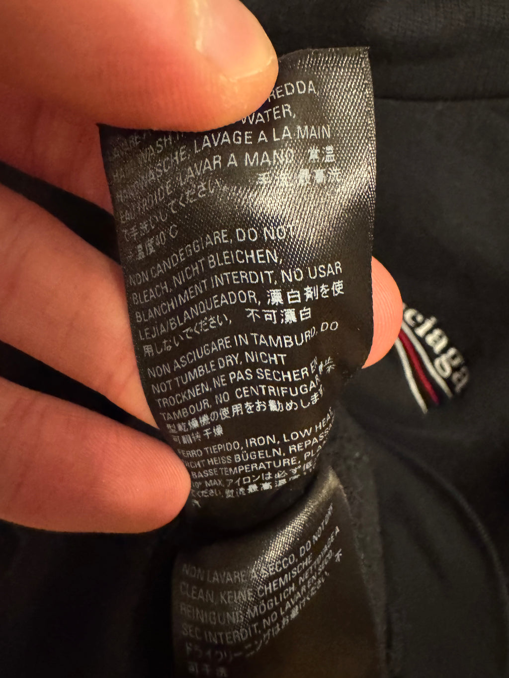 Balenciaga Political Embroidered Hoodie Black