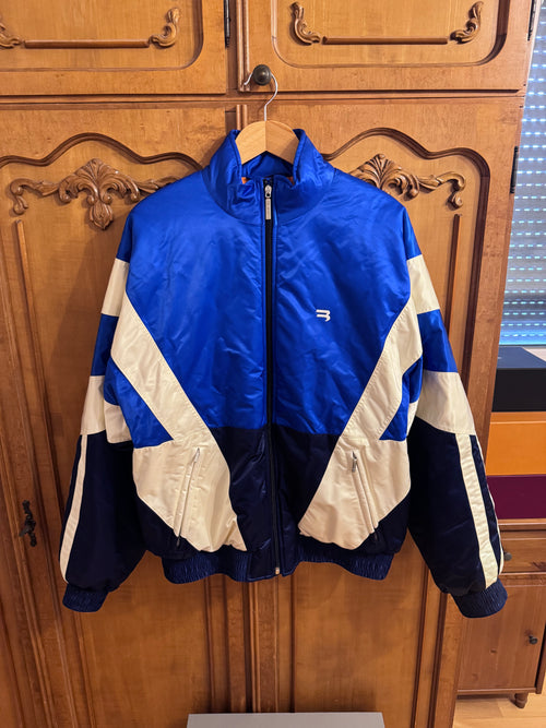Balenciaga Padded Tracksuit Bomber Jacket Blue/White