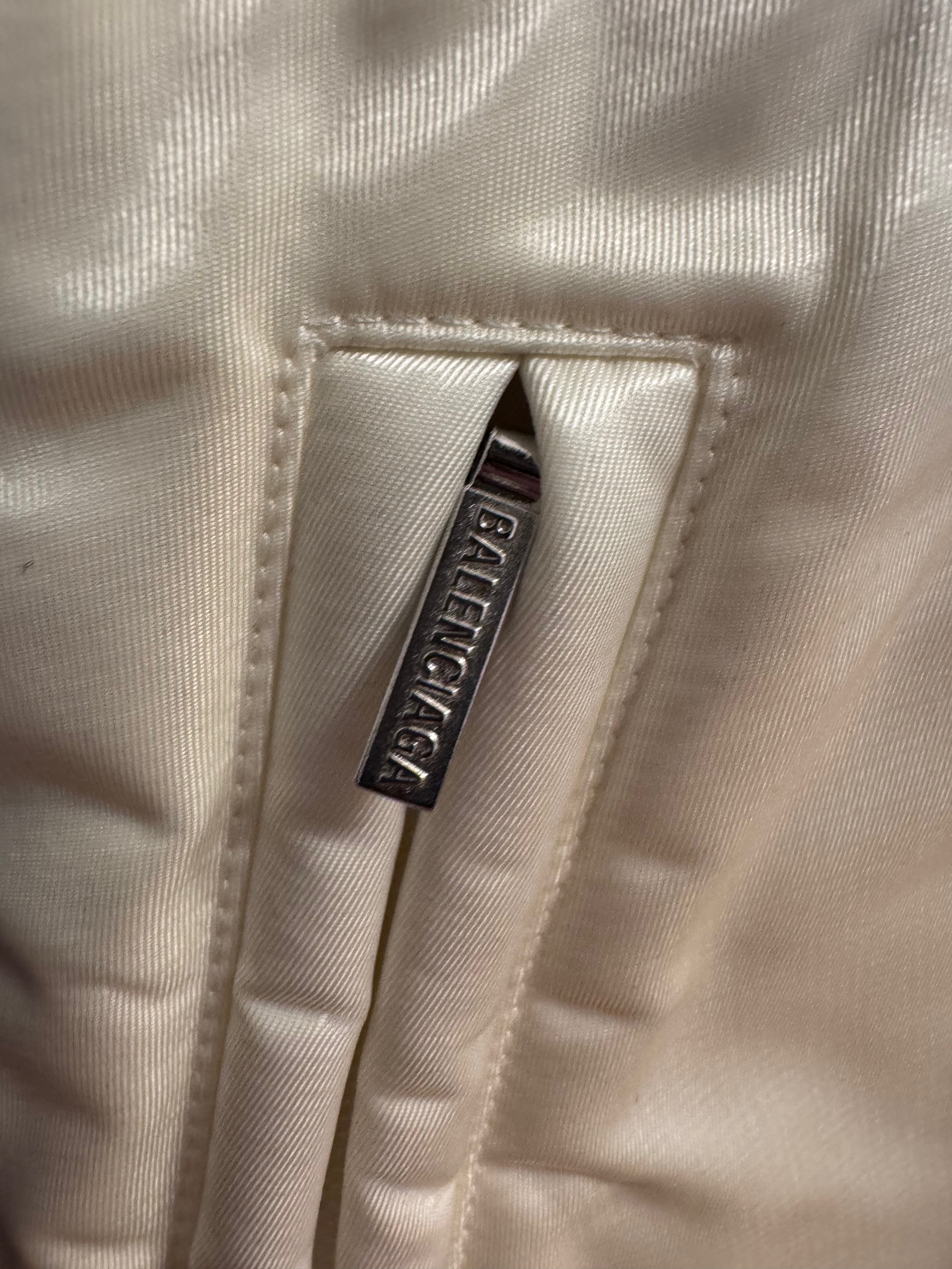 Balenciaga Padded Tracksuit Bomber Jacket Blue/White
