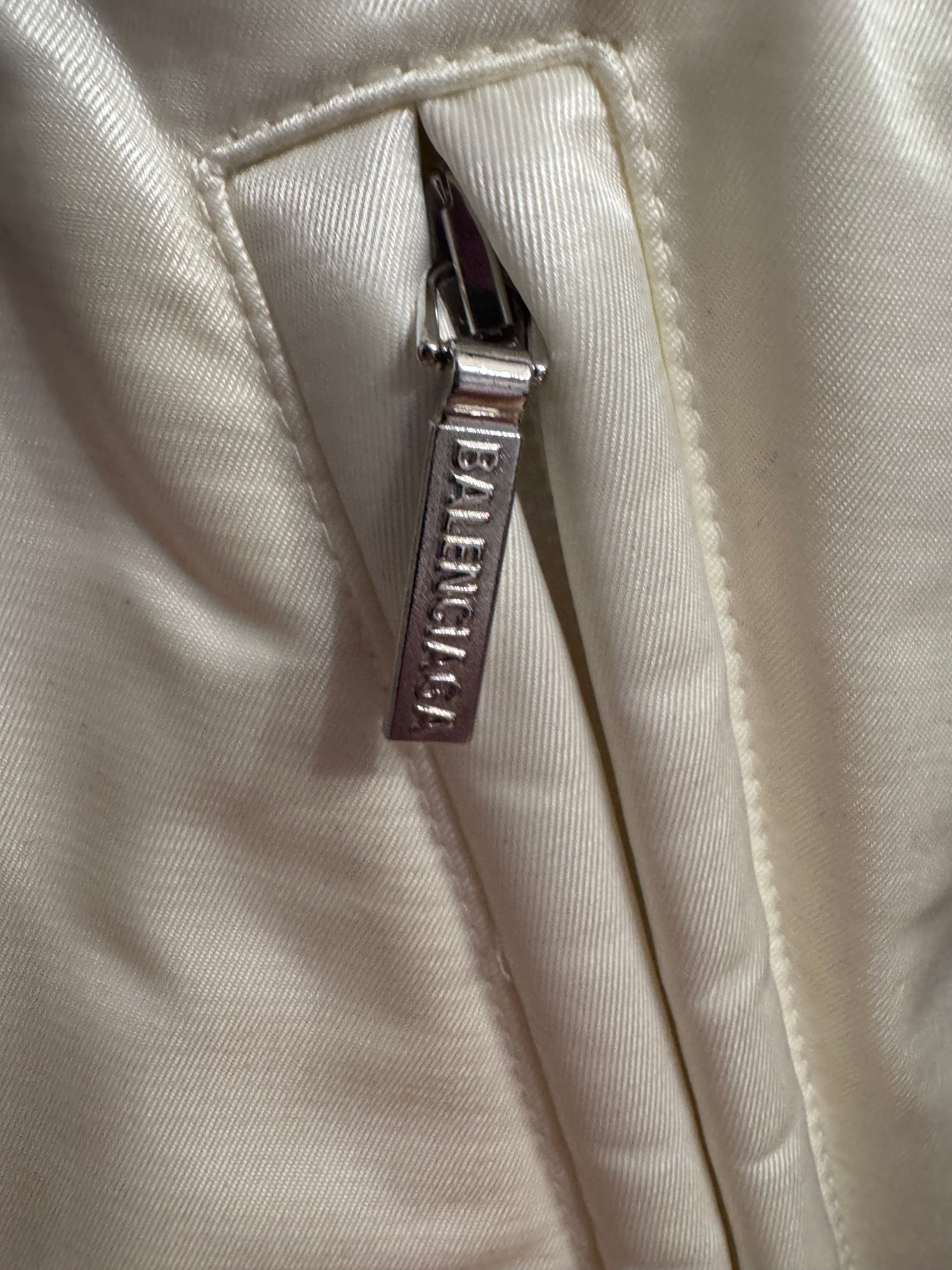 Balenciaga Padded Tracksuit Bomber Jacket Blue/White